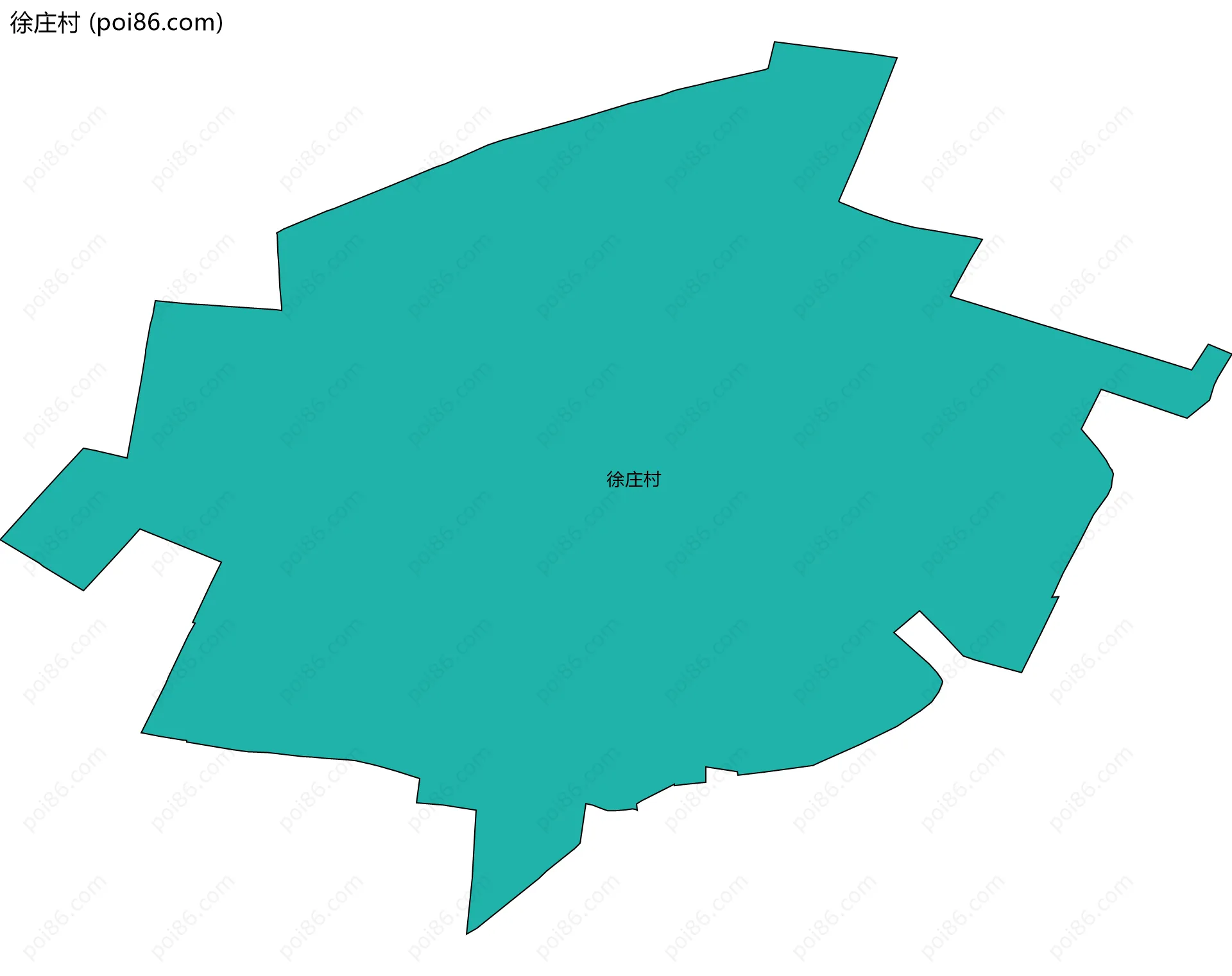 徐庄村边界地图