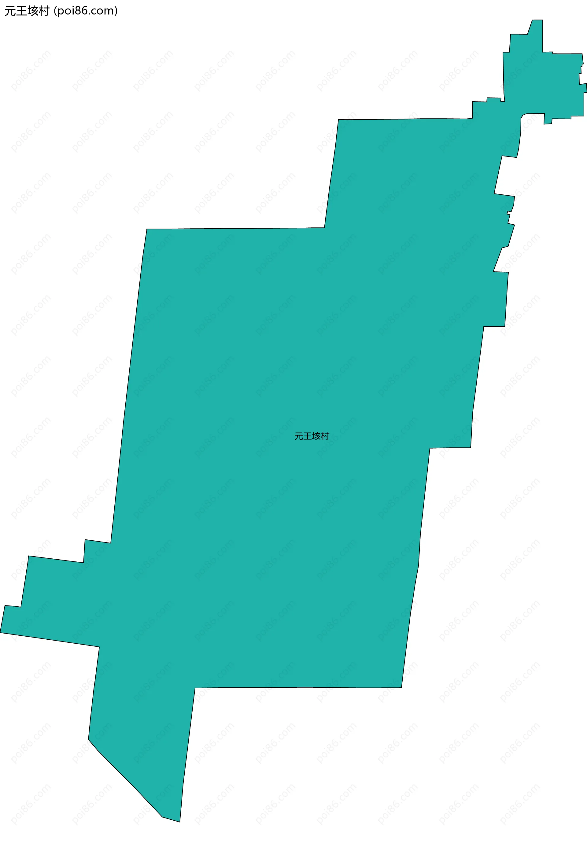 元王垓村边界地图