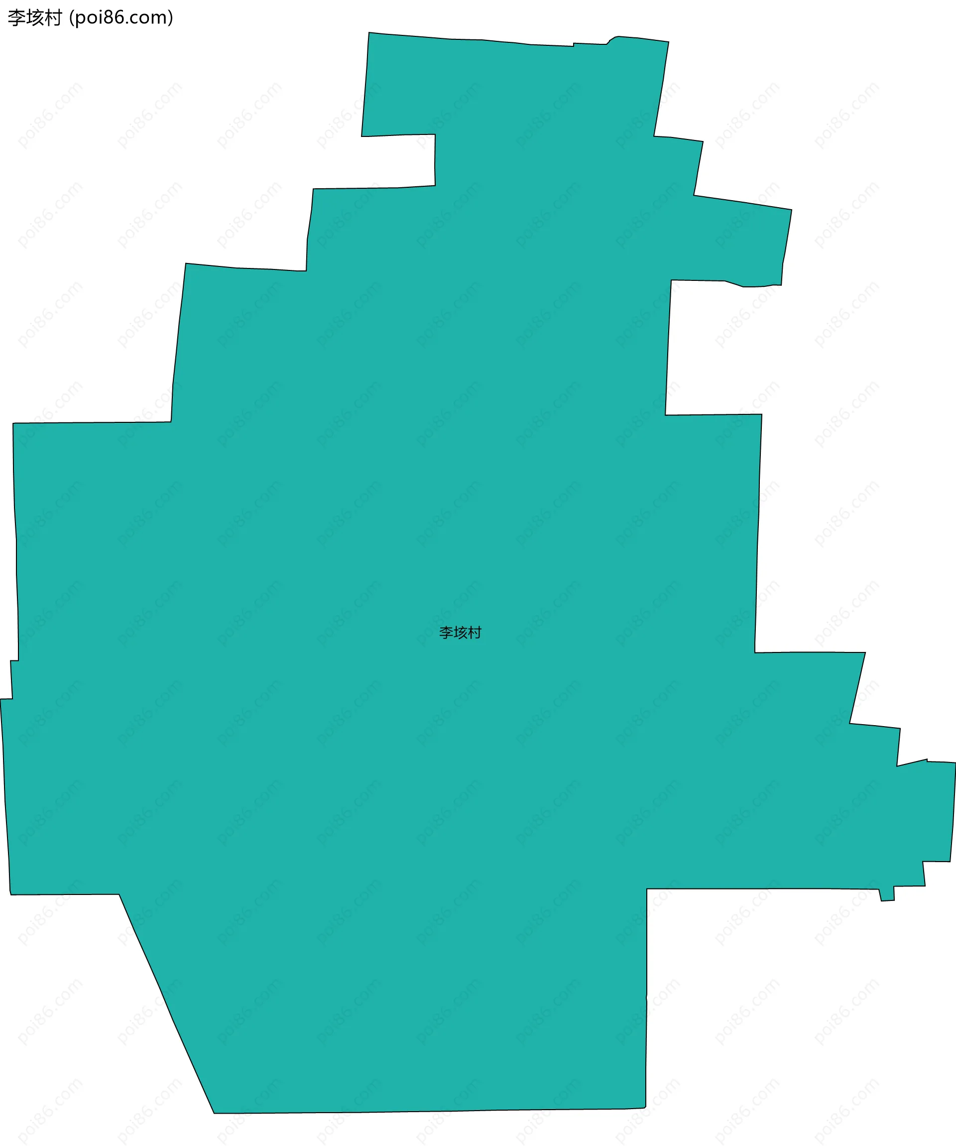 李垓村边界地图