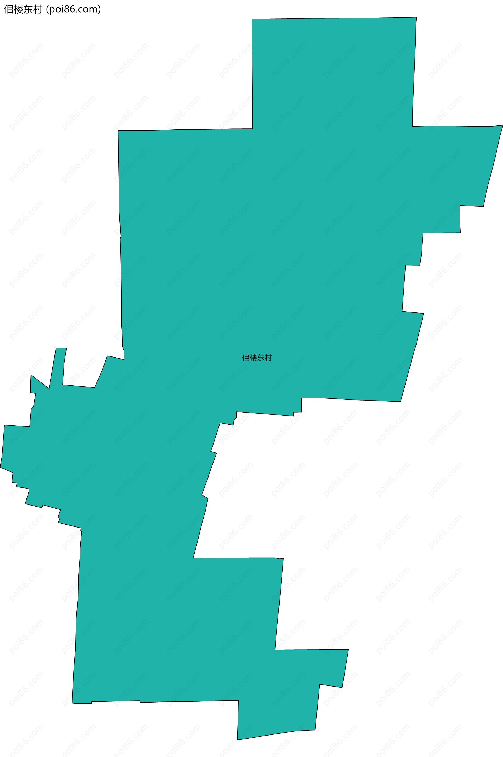 佀楼东村边界地图
