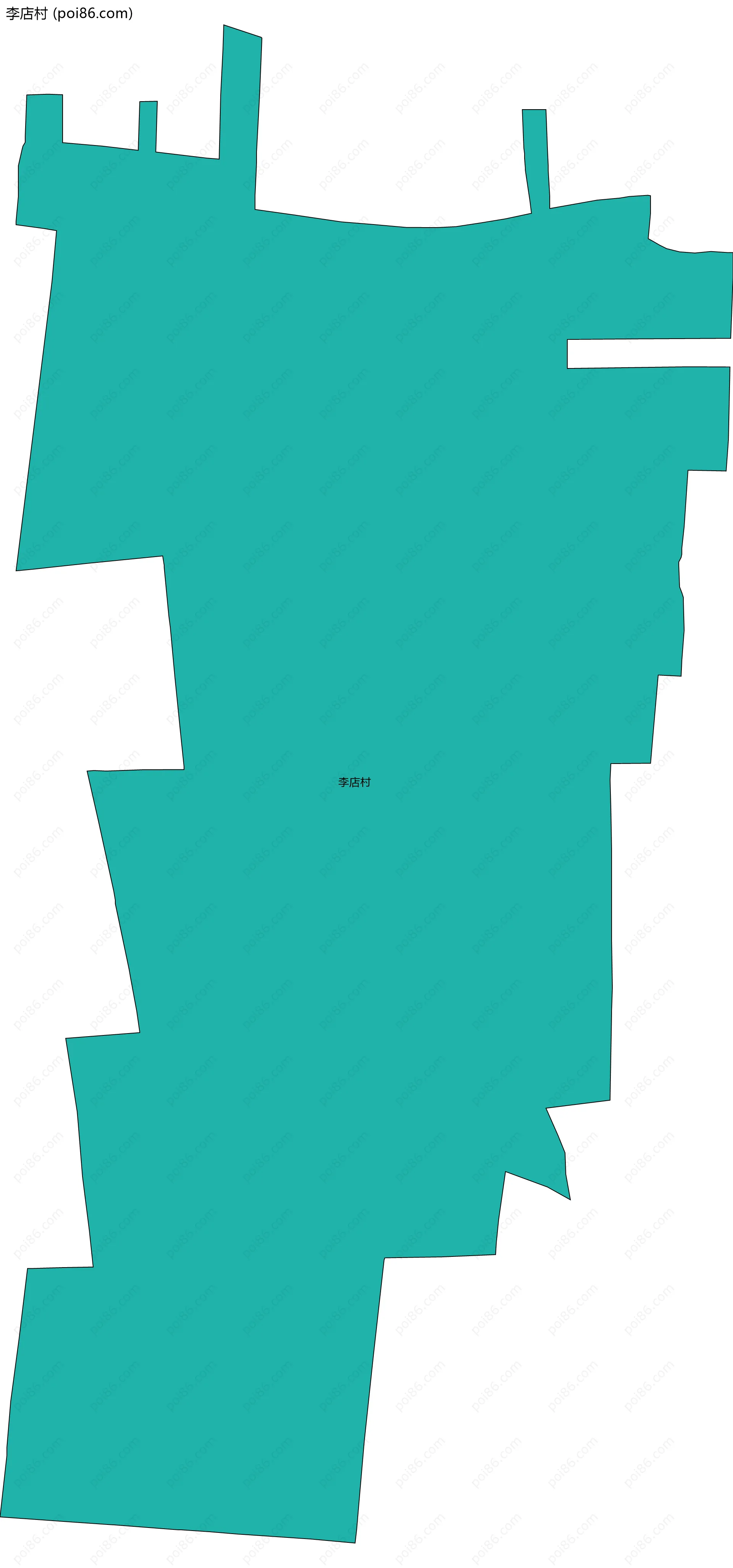 李店村边界地图