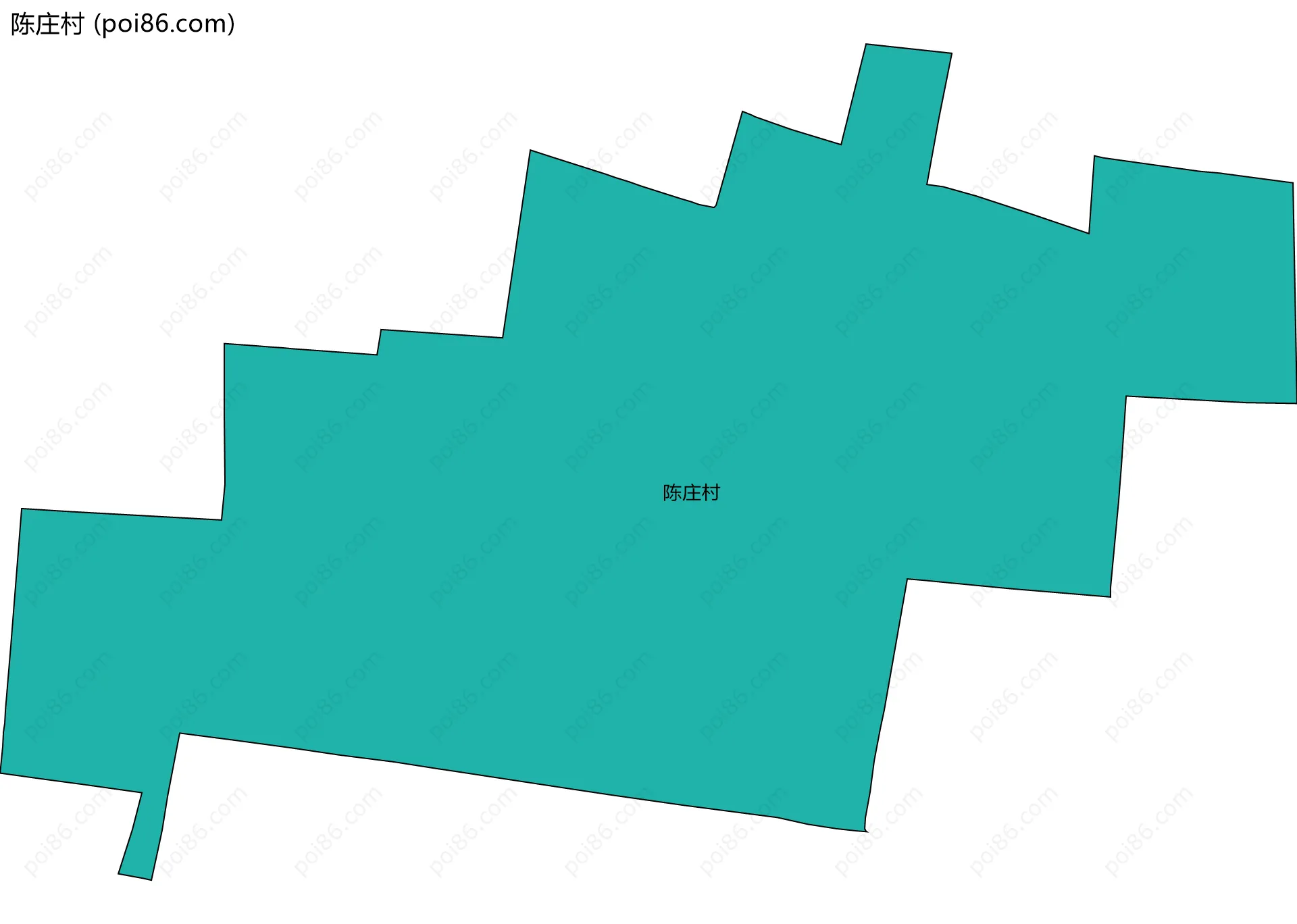 陈庄村边界地图