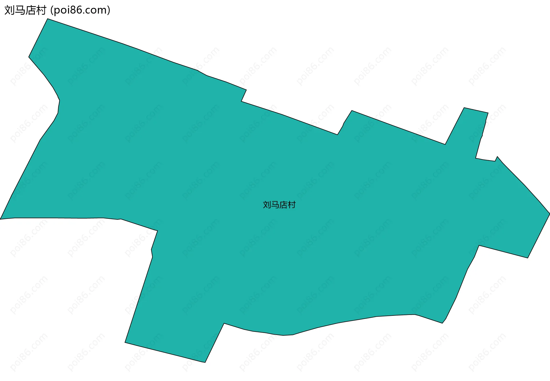 刘马店村边界地图