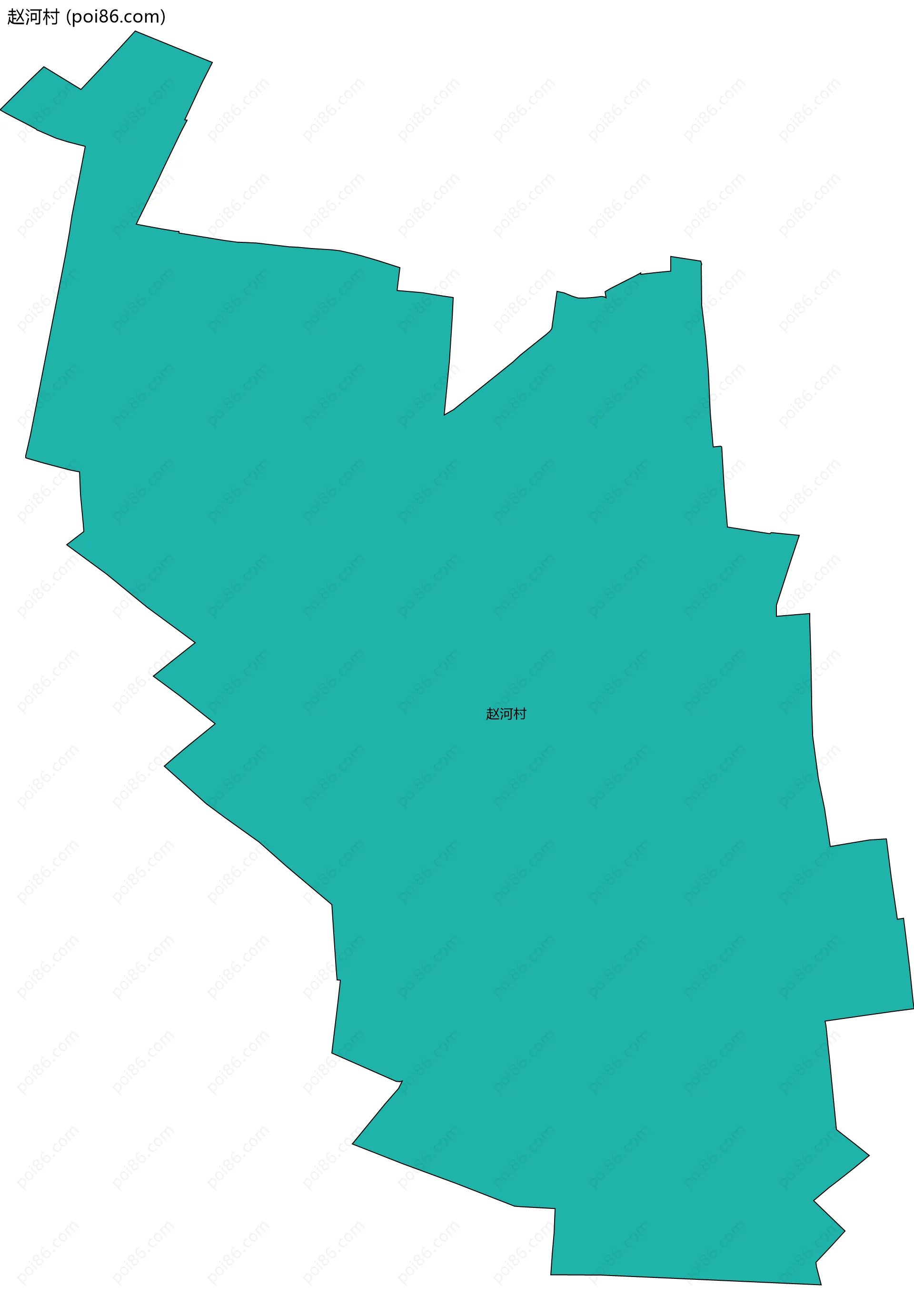 赵河村边界地图