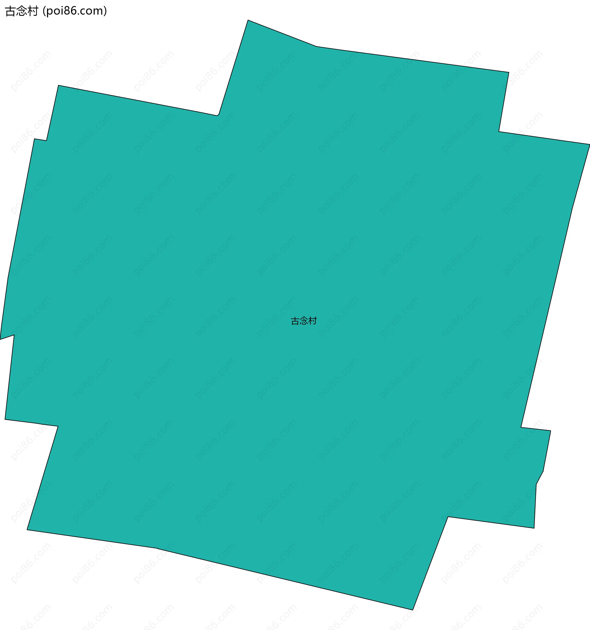 古念村边界地图