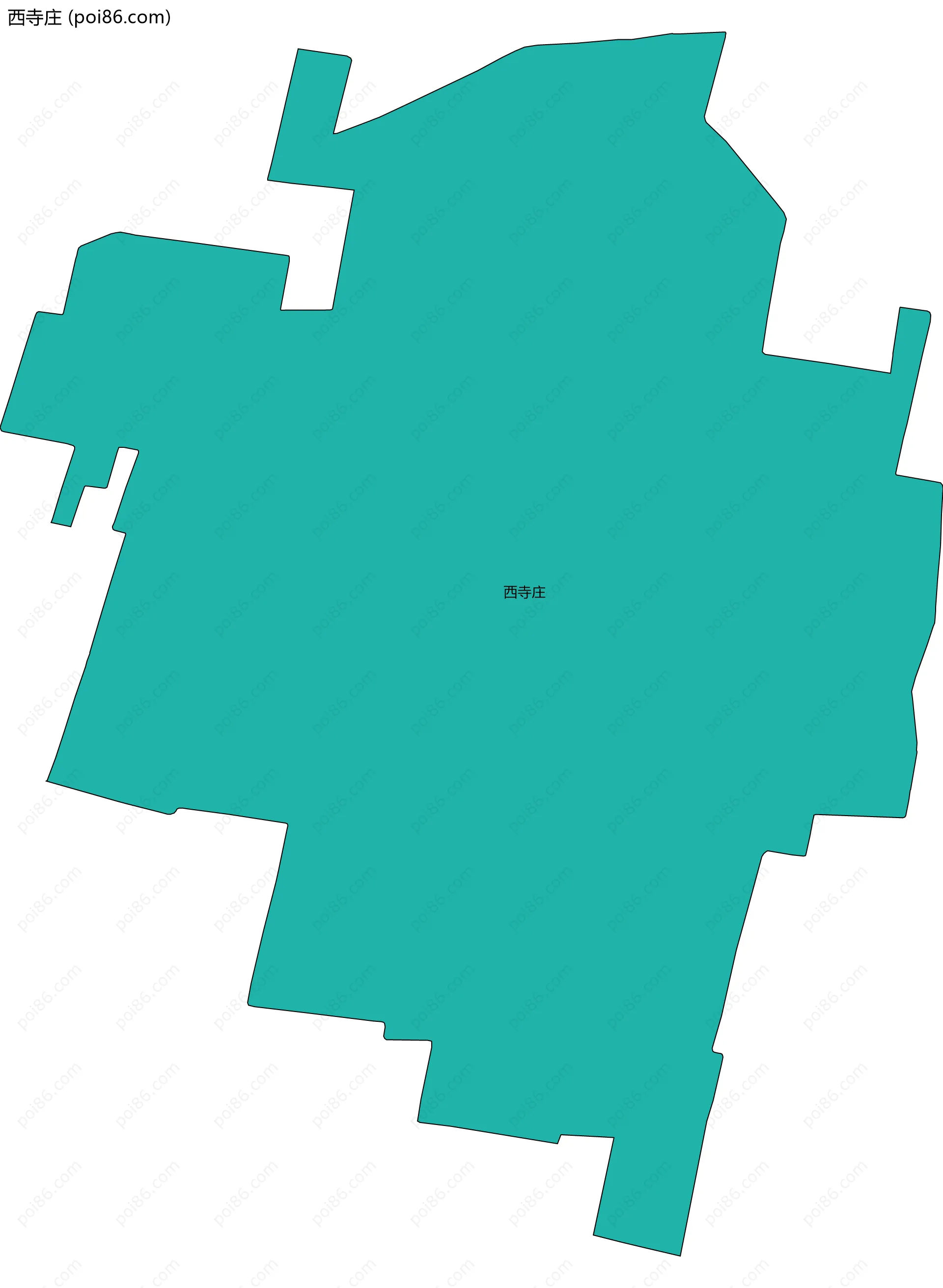 西寺庄边界地图