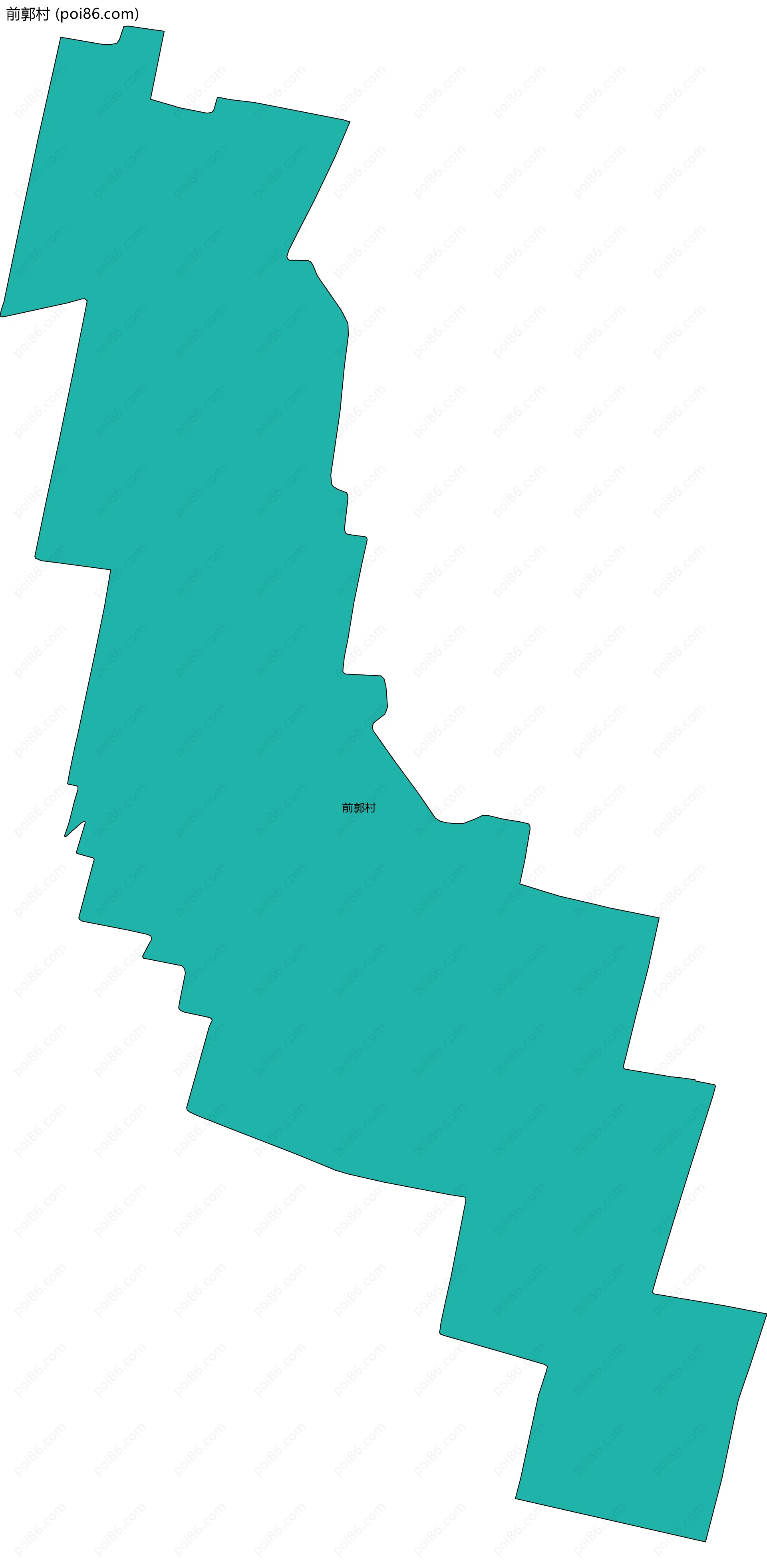 前郭村边界地图