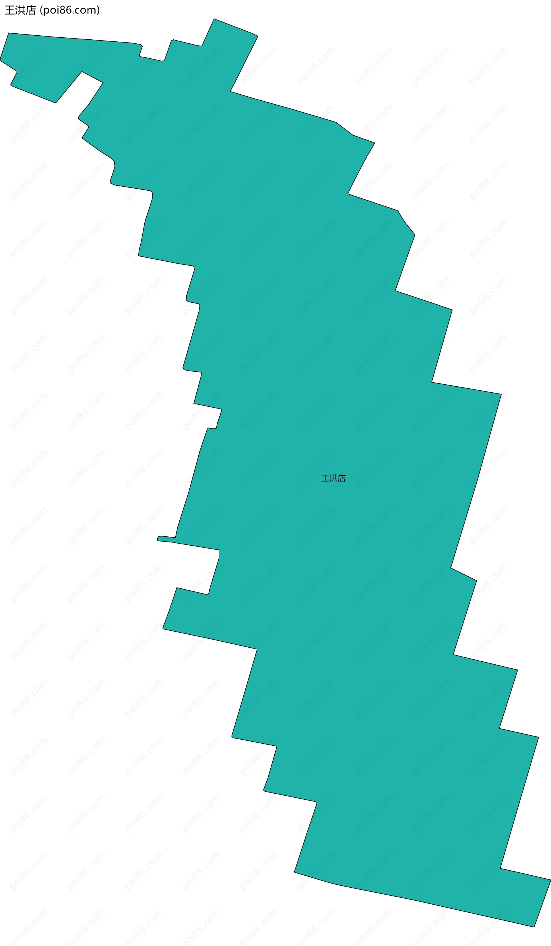 王洪店边界地图