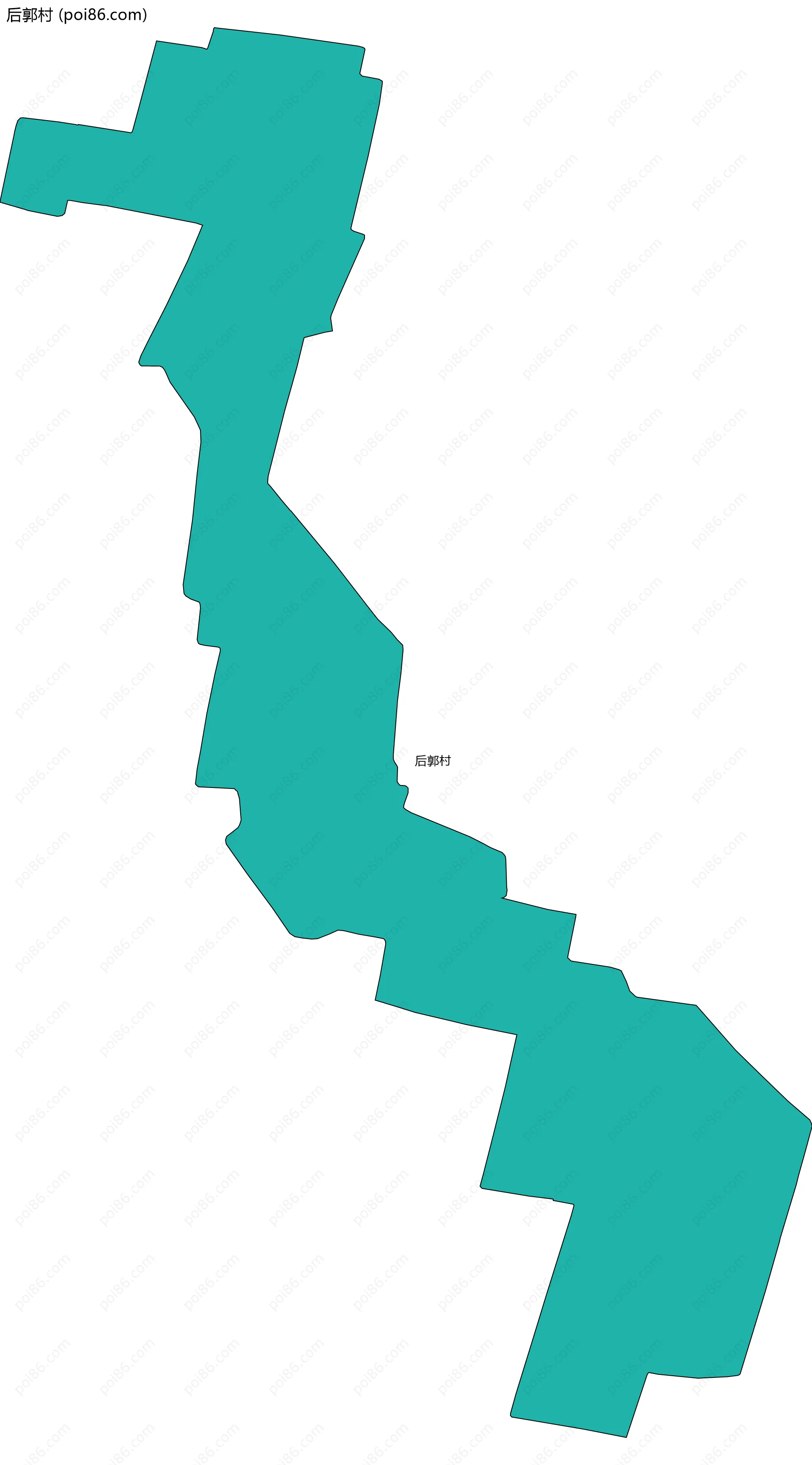 后郭村边界地图