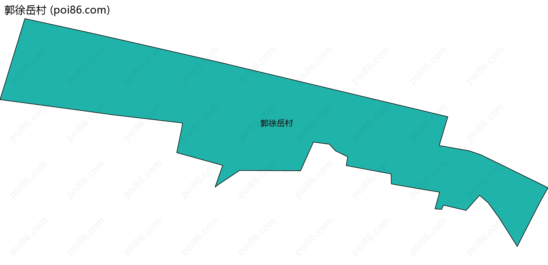 郭徐岳村边界地图