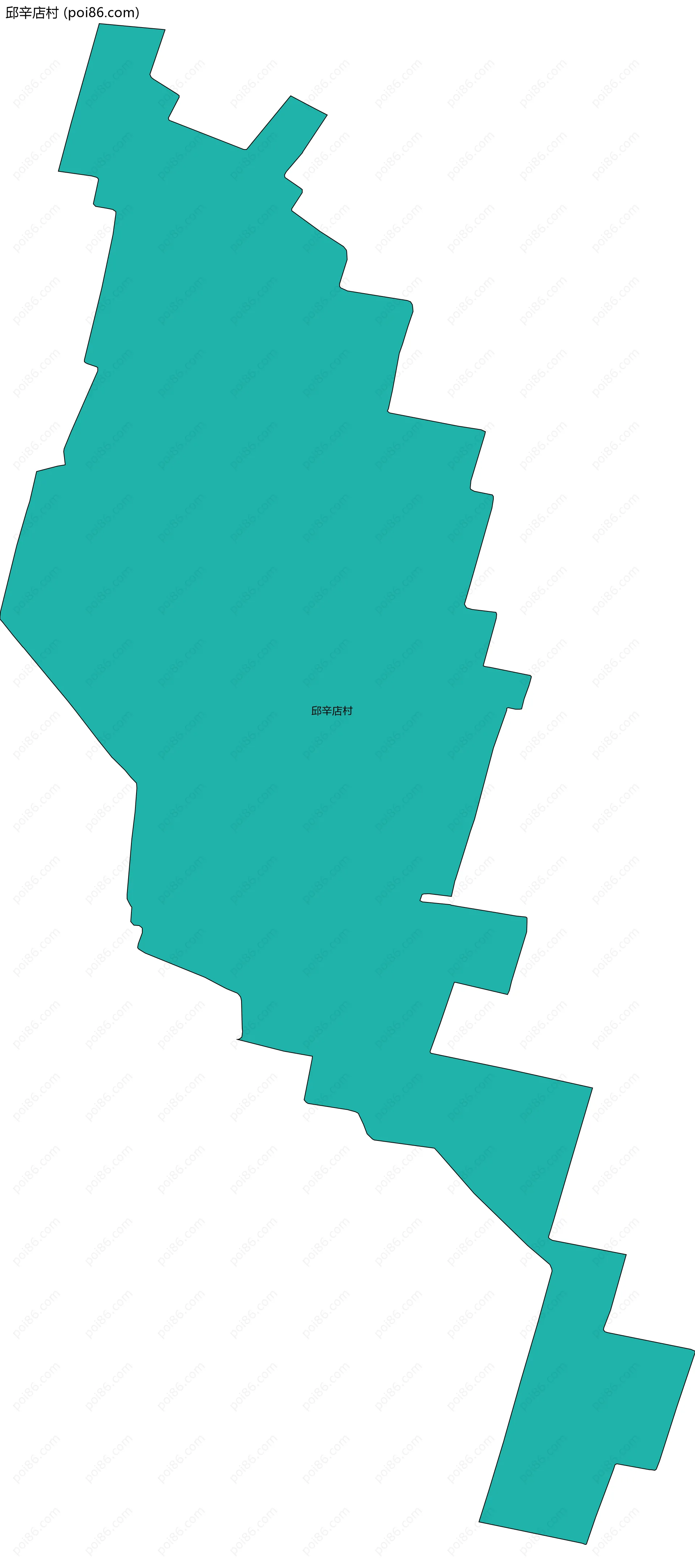 邱辛店村边界地图