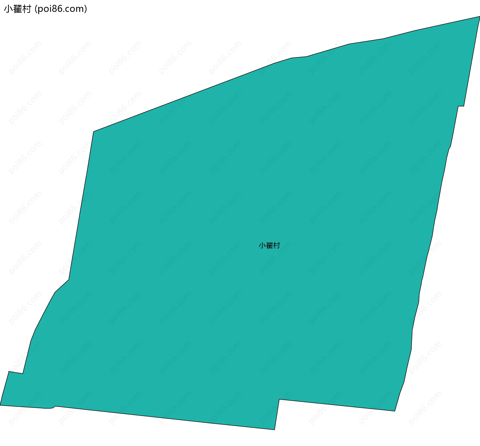 小翟村边界地图