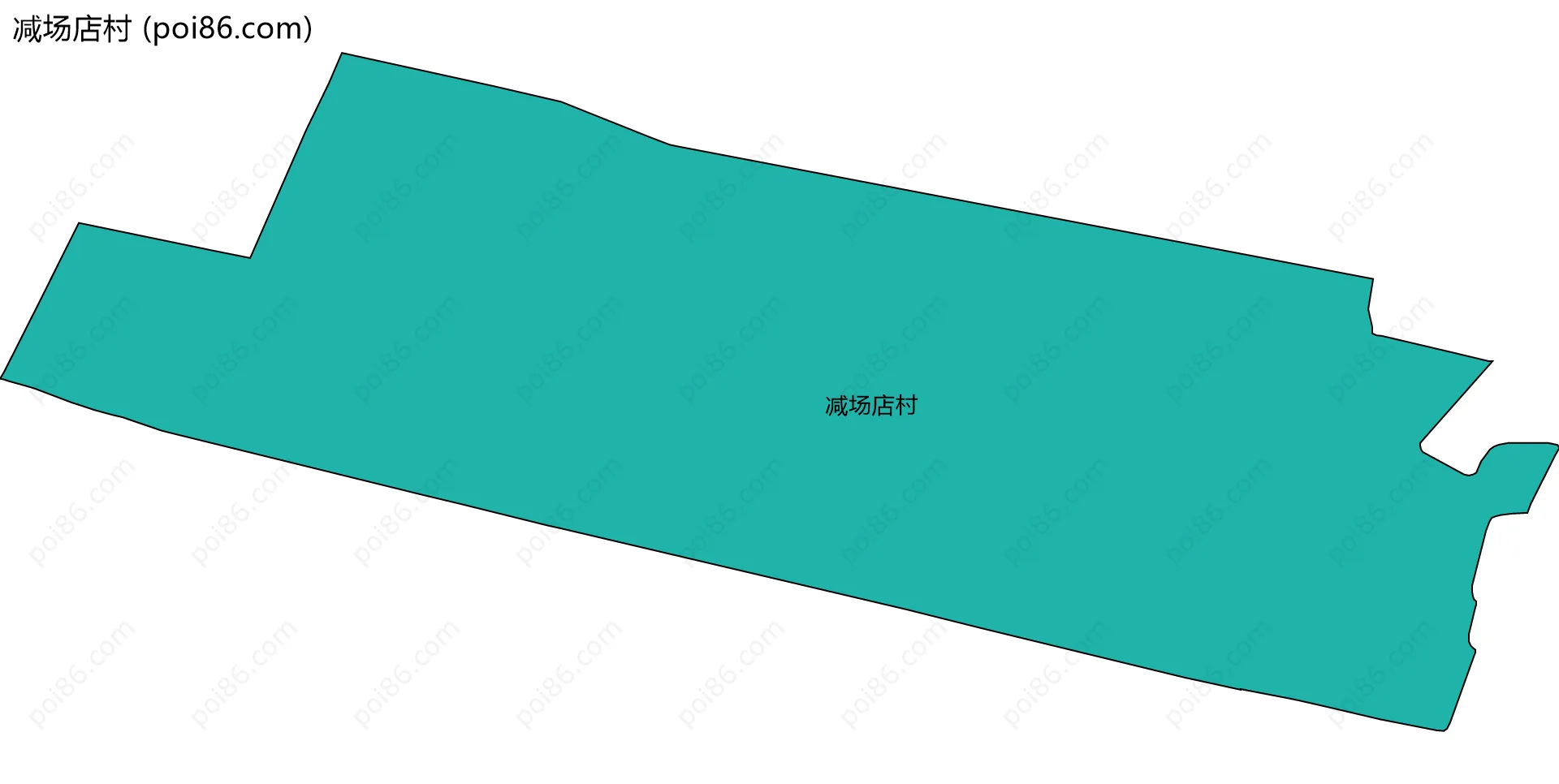 减场店村边界地图