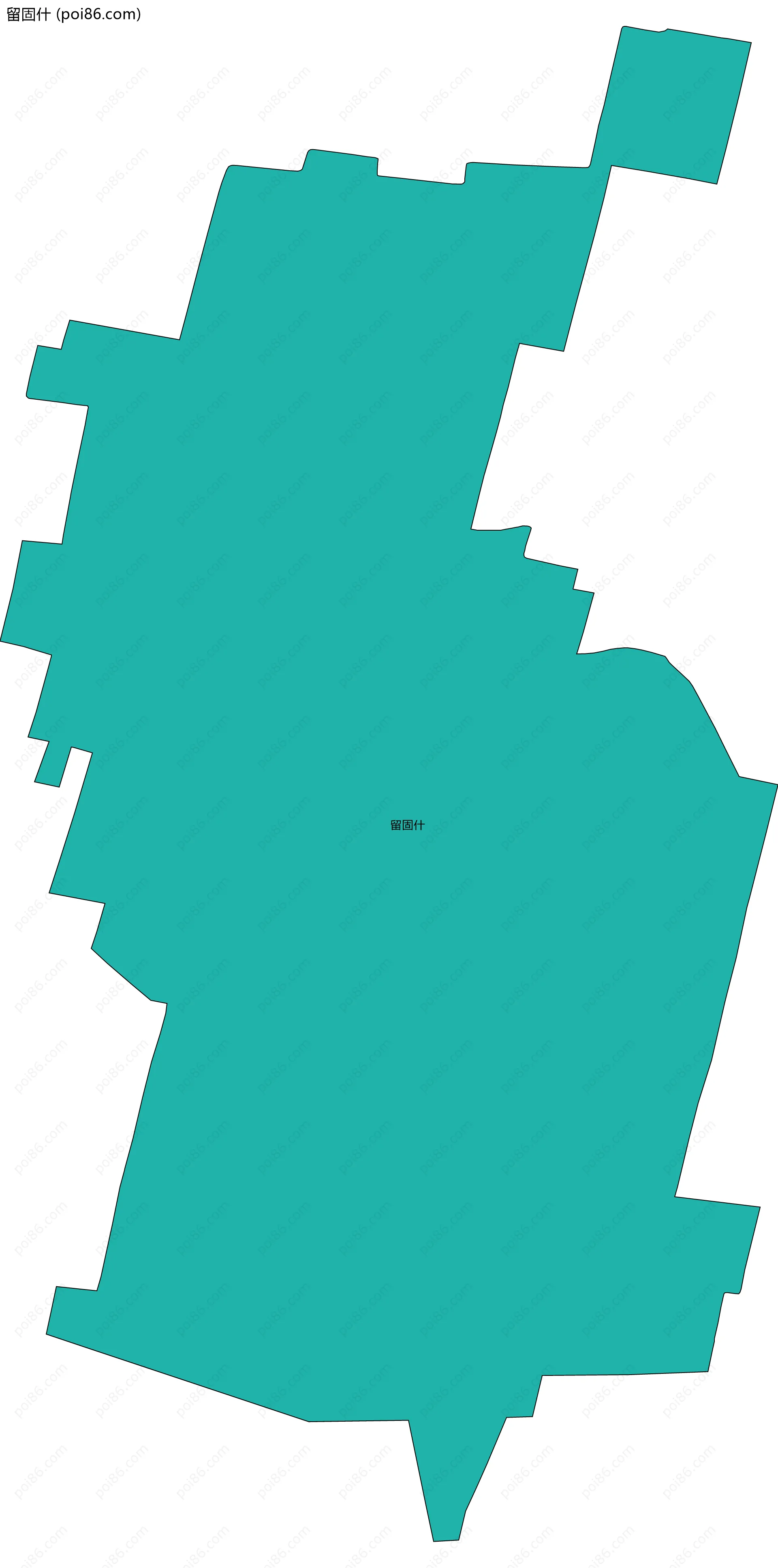 留固什边界地图