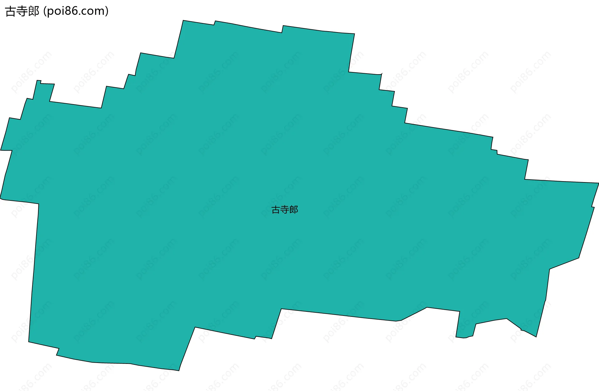 古寺郎边界地图