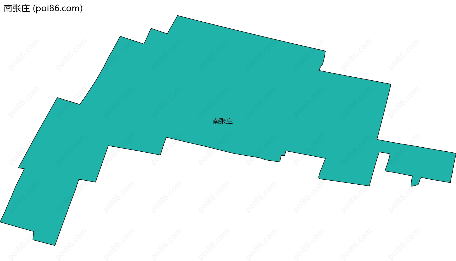 南张庄边界地图