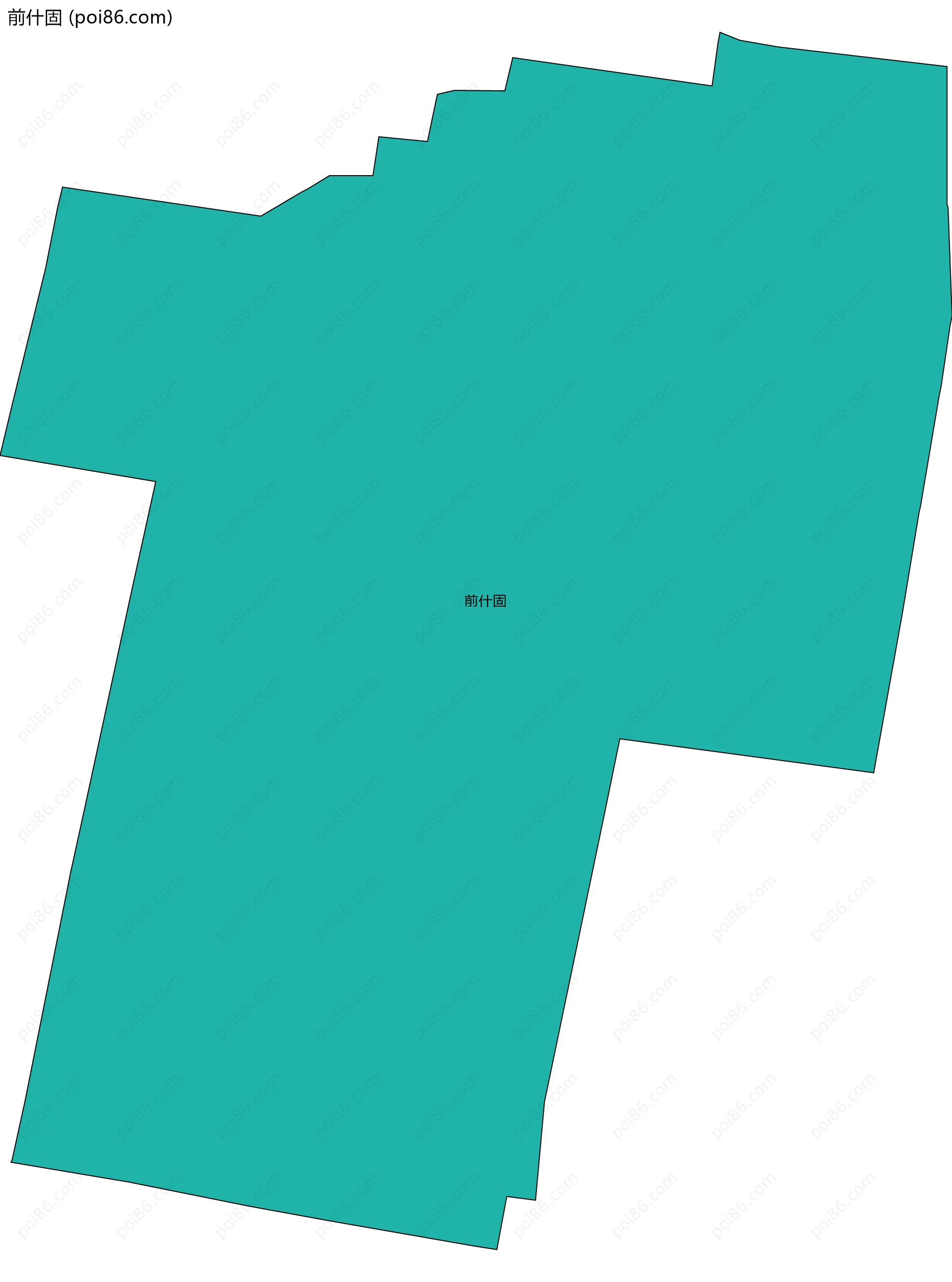 前什固边界地图