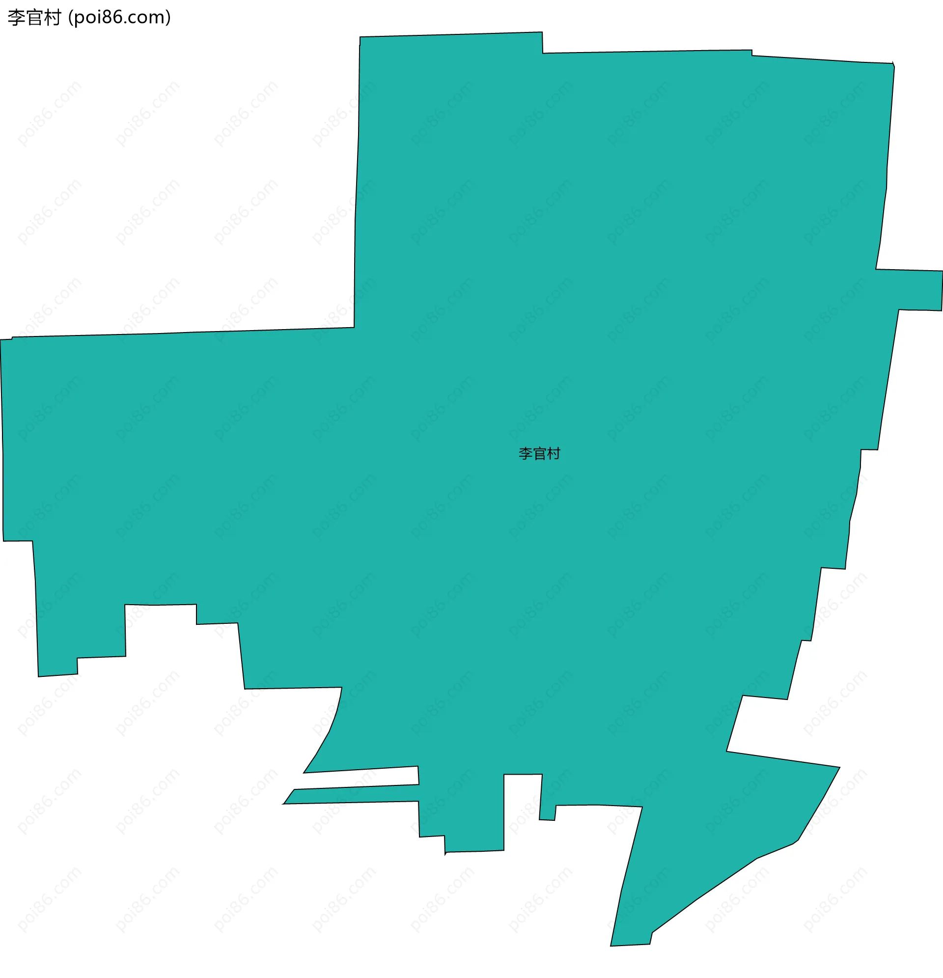 李官村边界地图