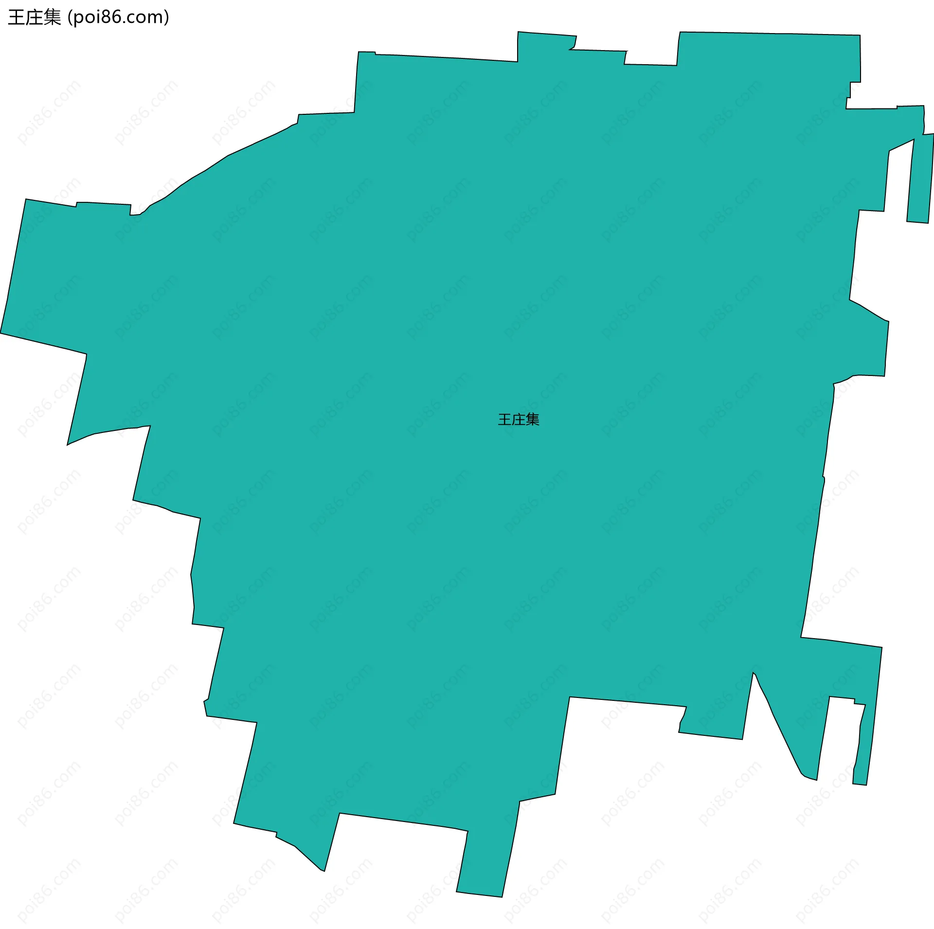 王庄集边界地图