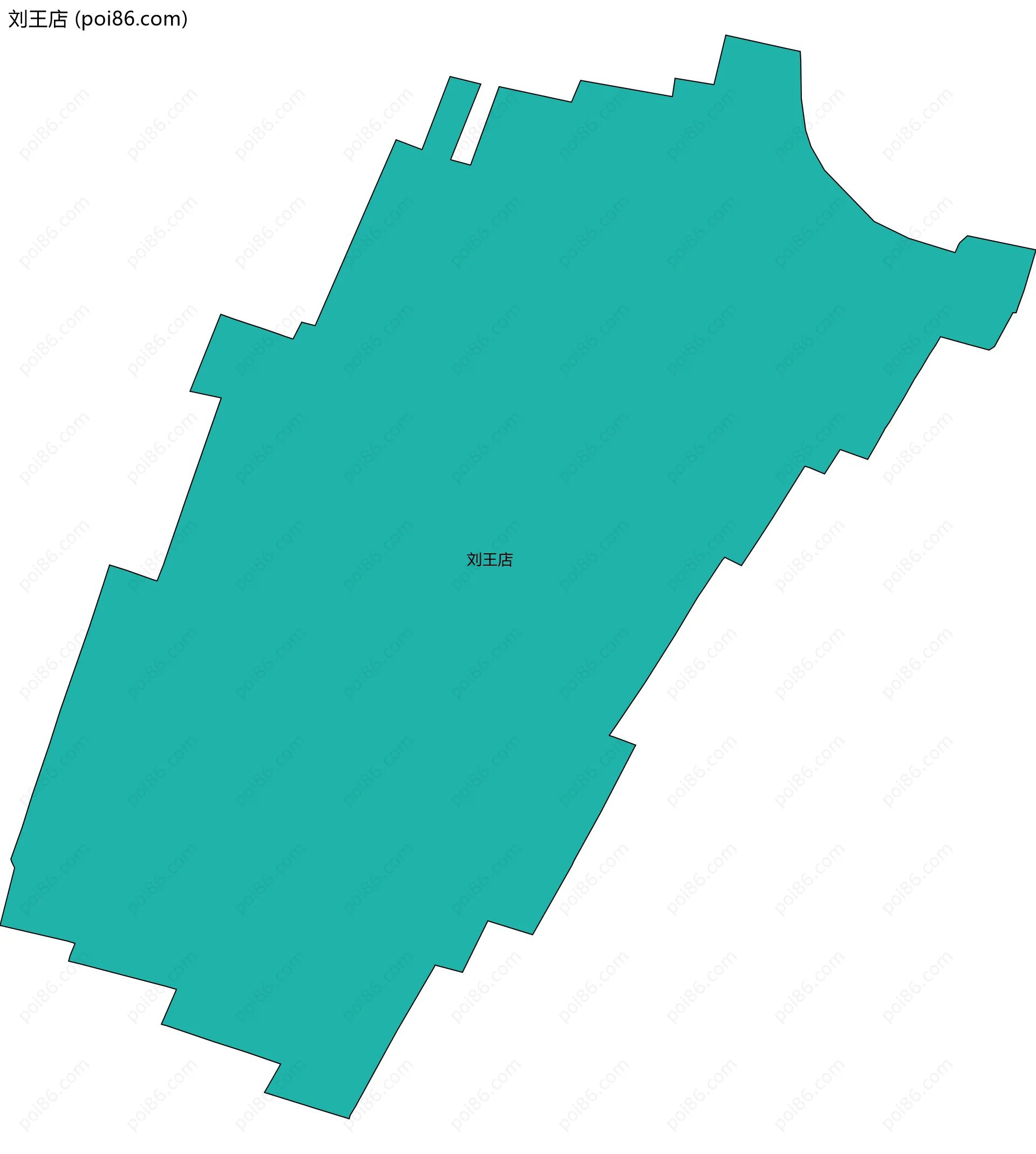 刘王店边界地图