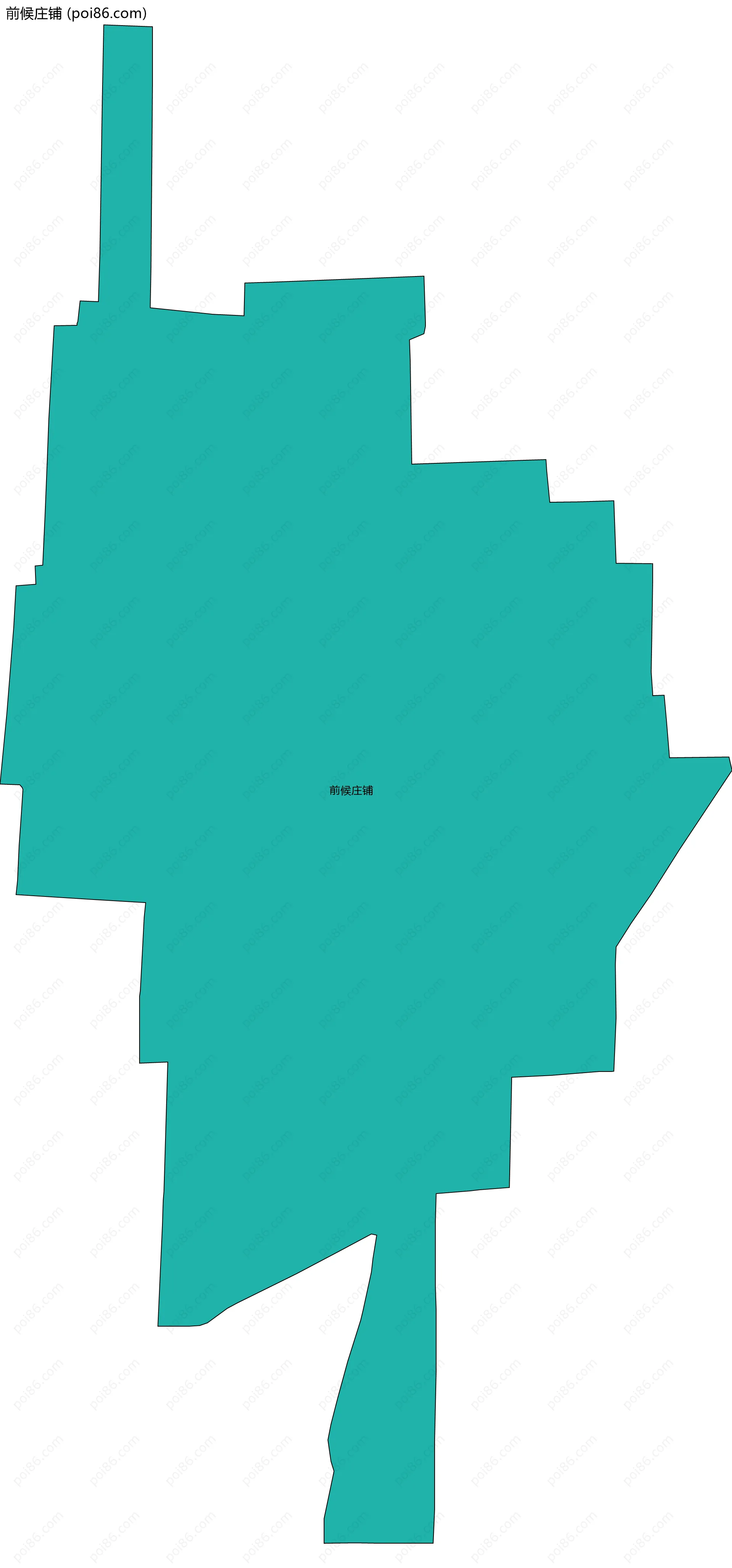 前候庄铺边界地图