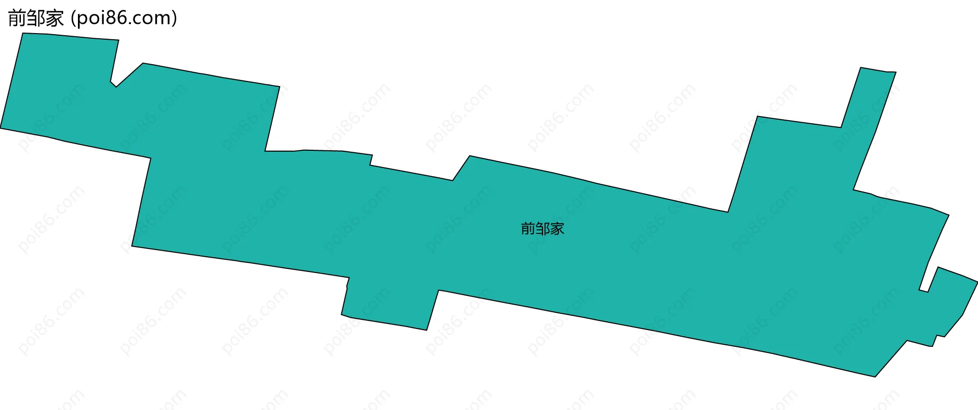 前邹家边界地图