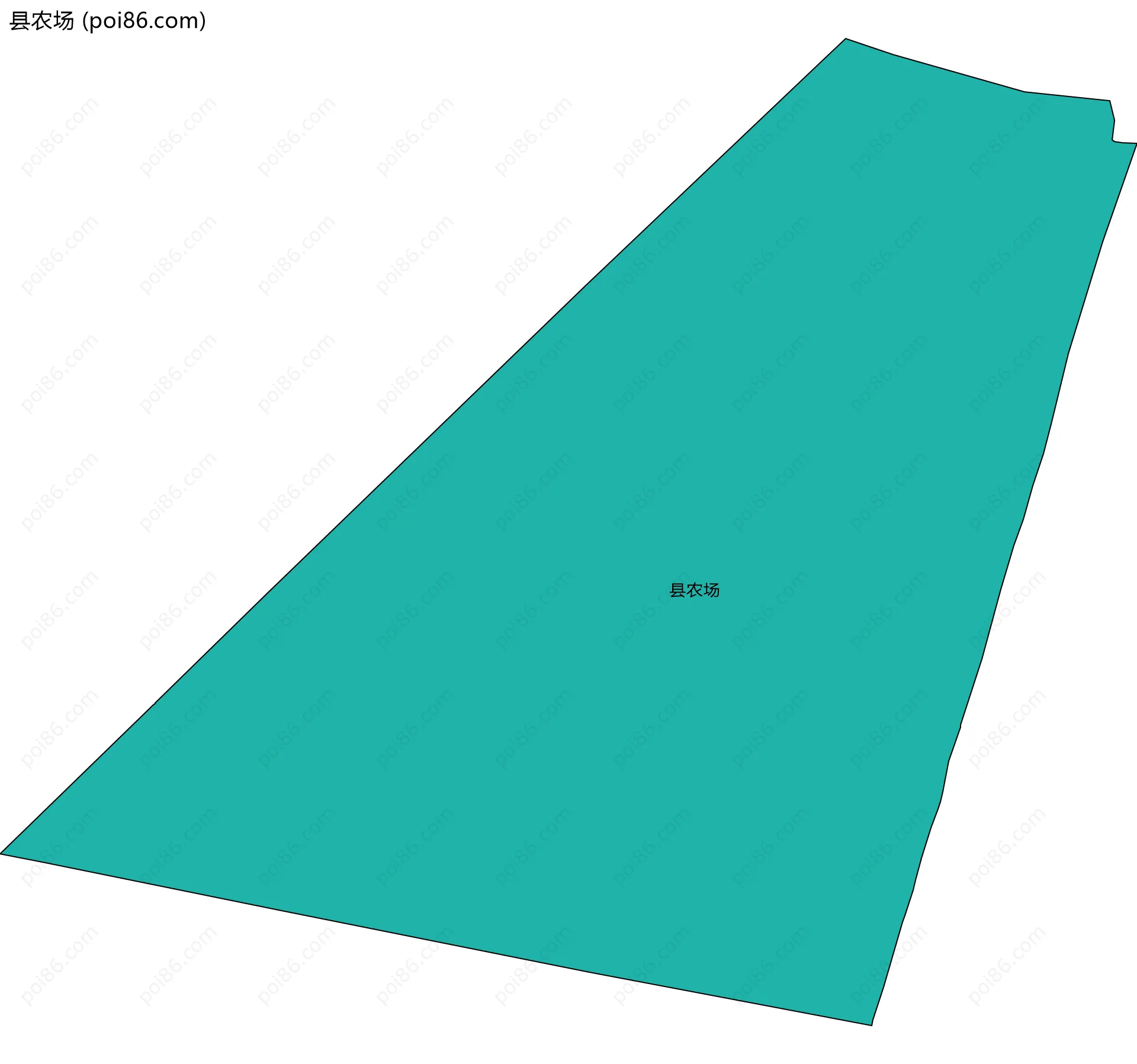 县农场边界地图