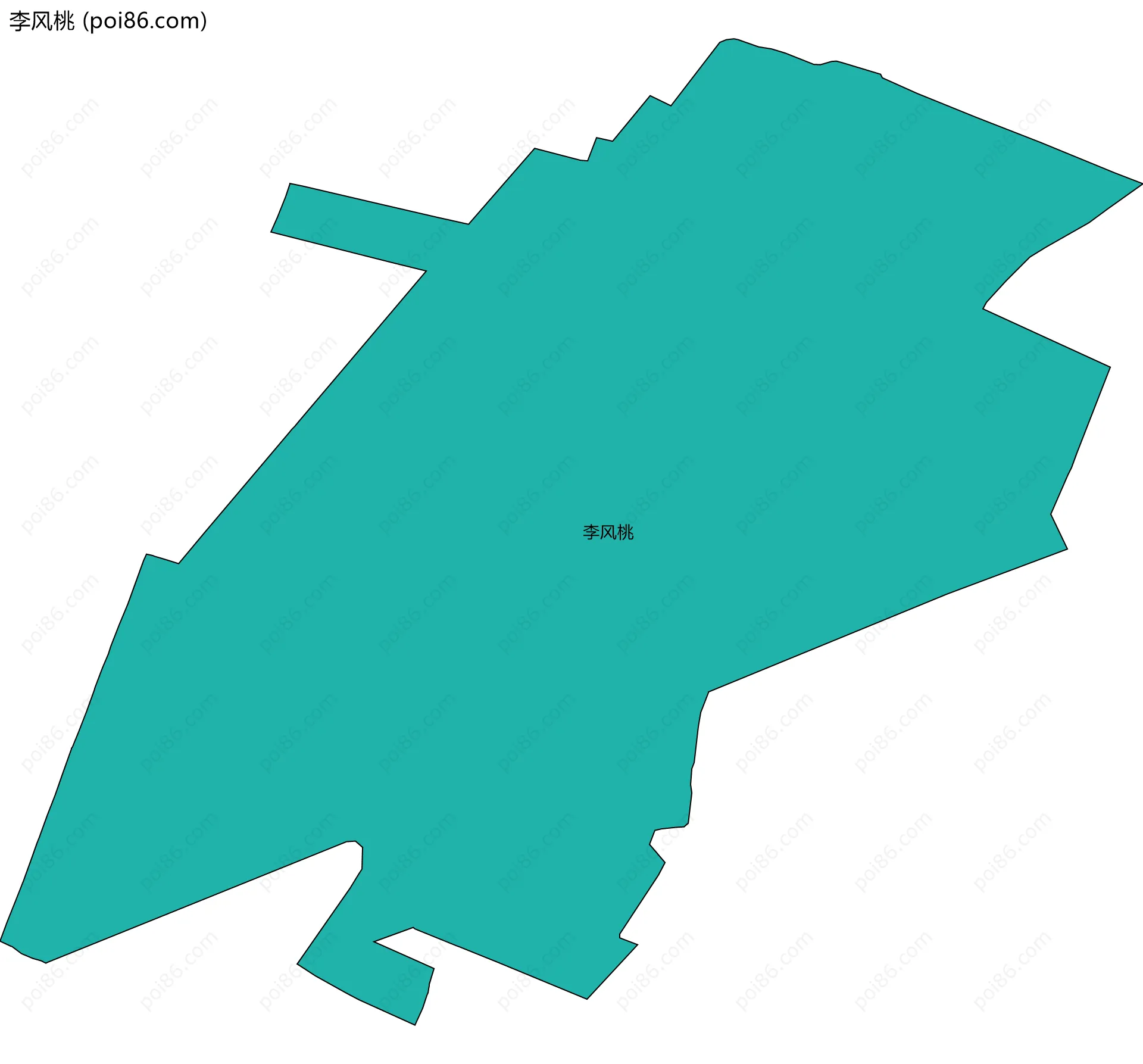 李风桃边界地图