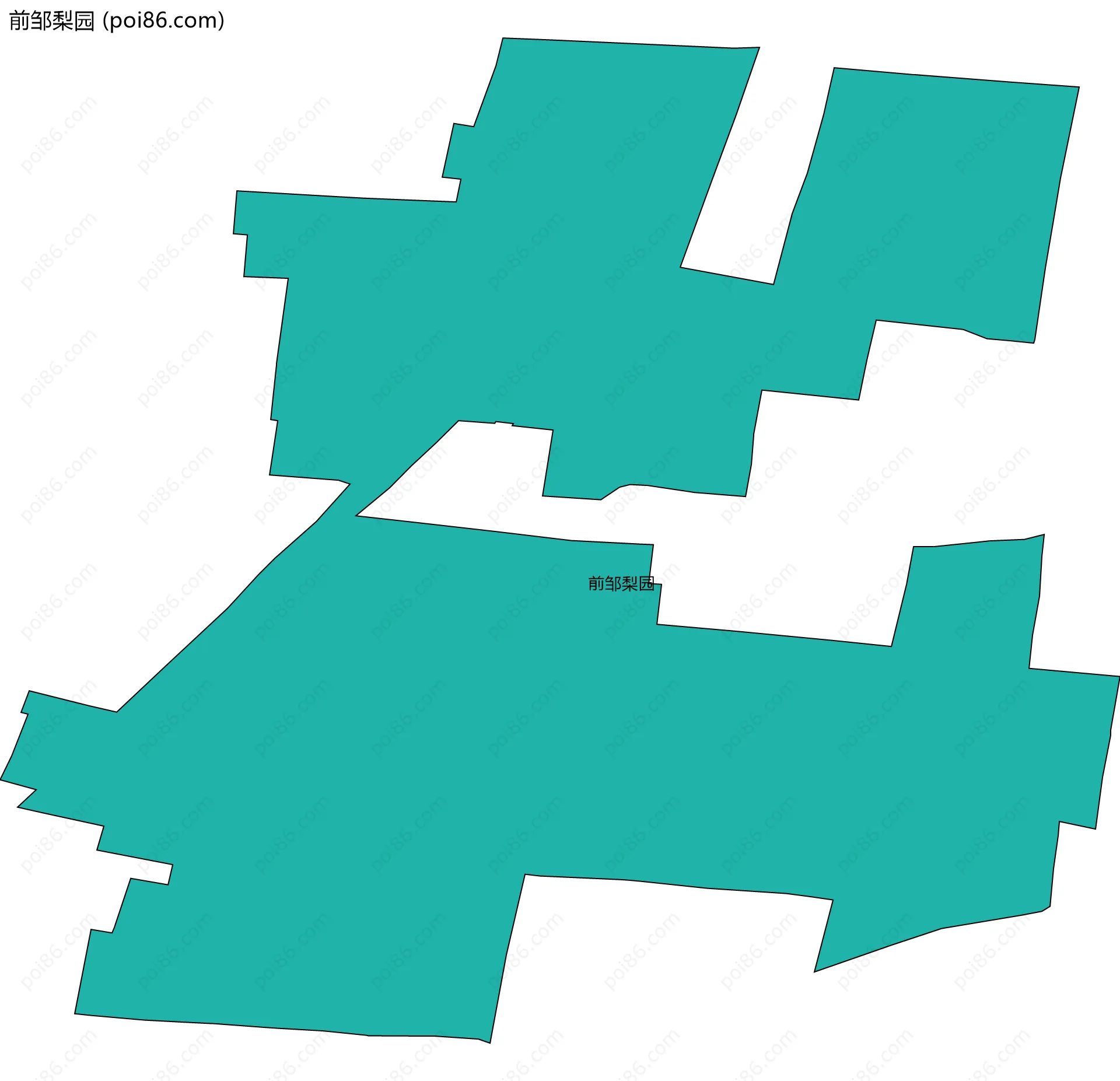 前邹梨园边界地图