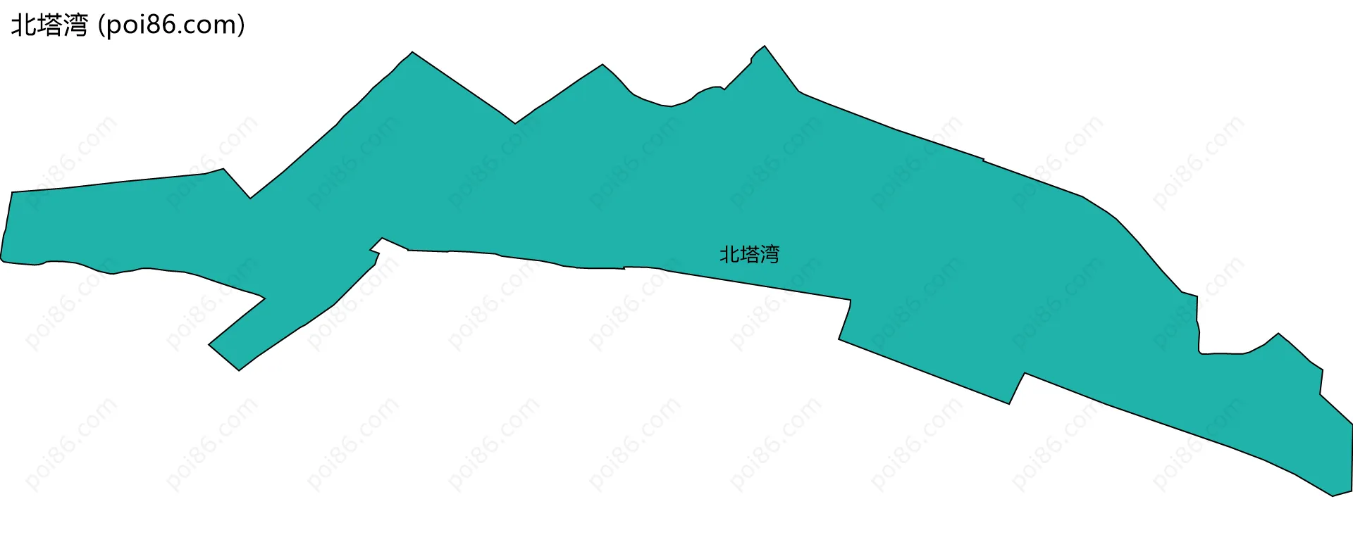 北塔湾边界地图