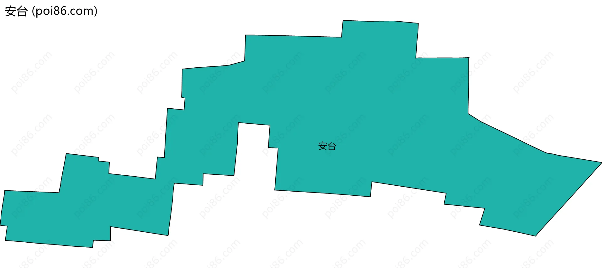 安台边界地图