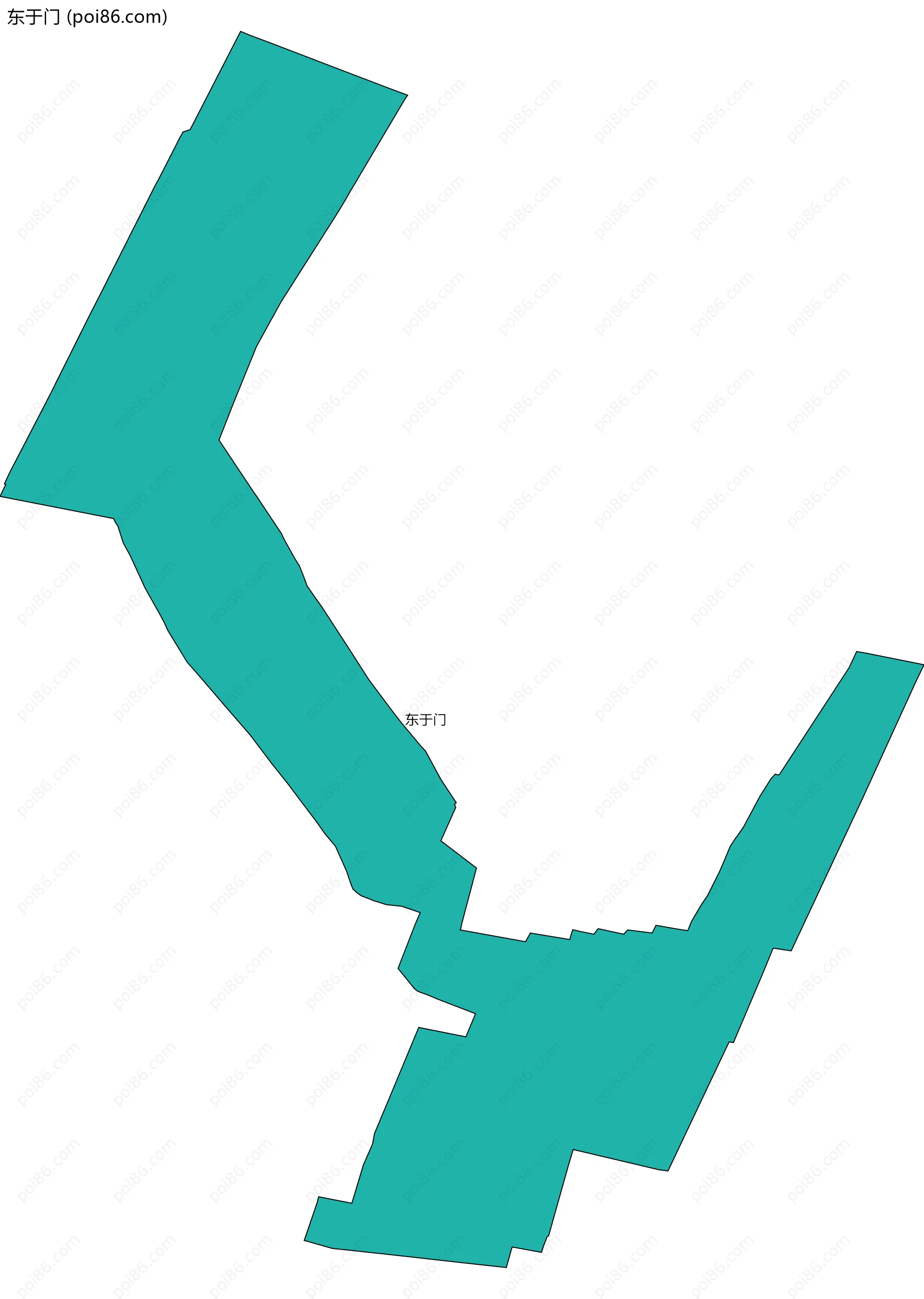 东于门边界地图