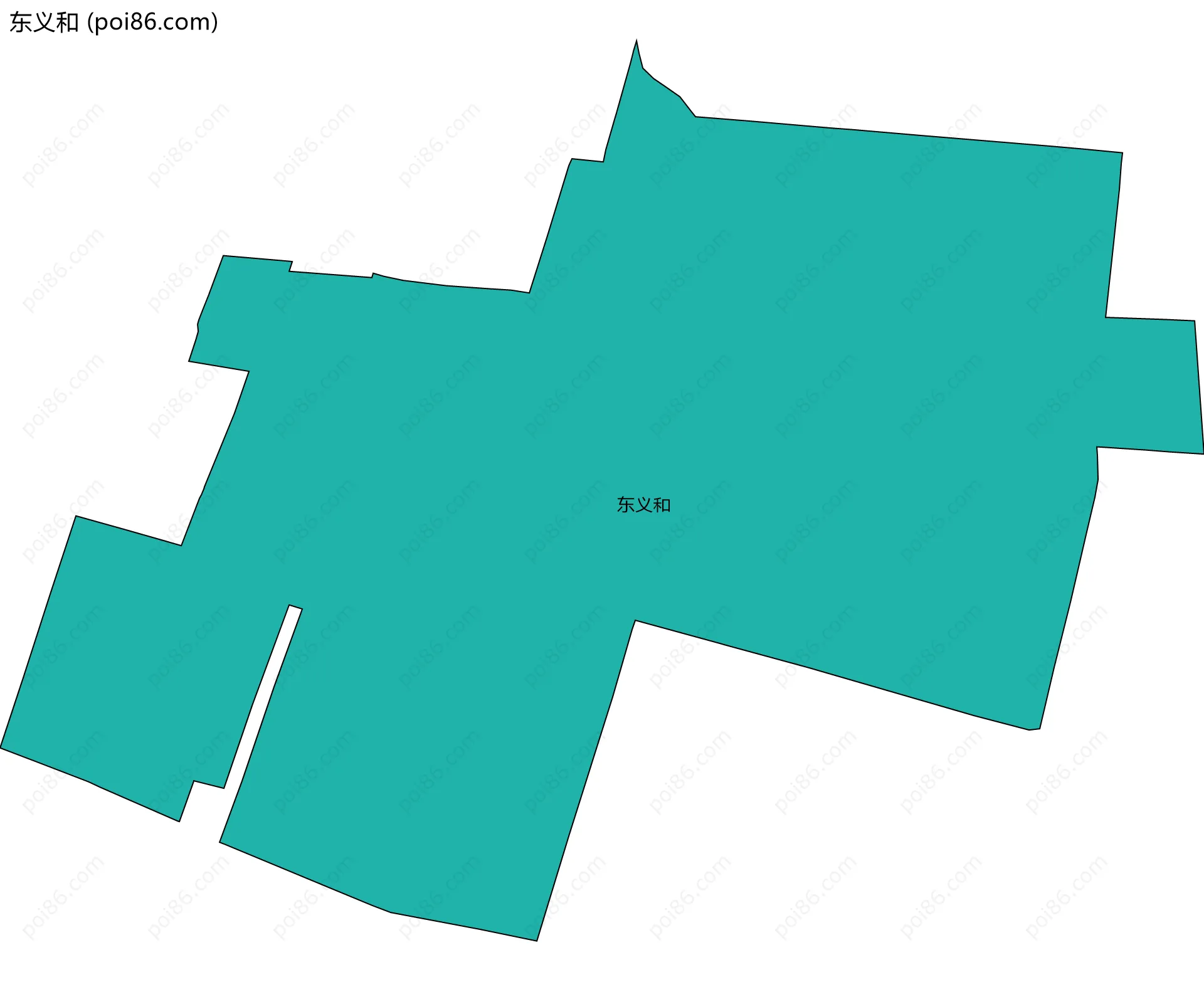 东义和边界地图
