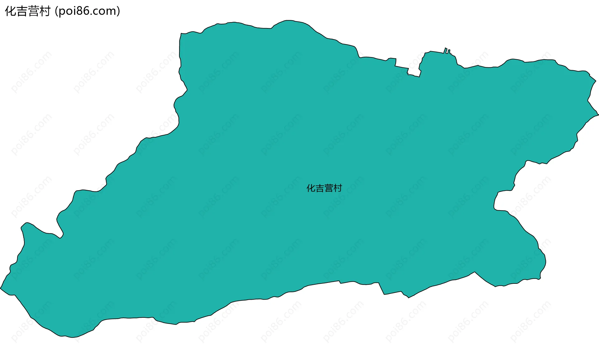 化吉营村边界地图