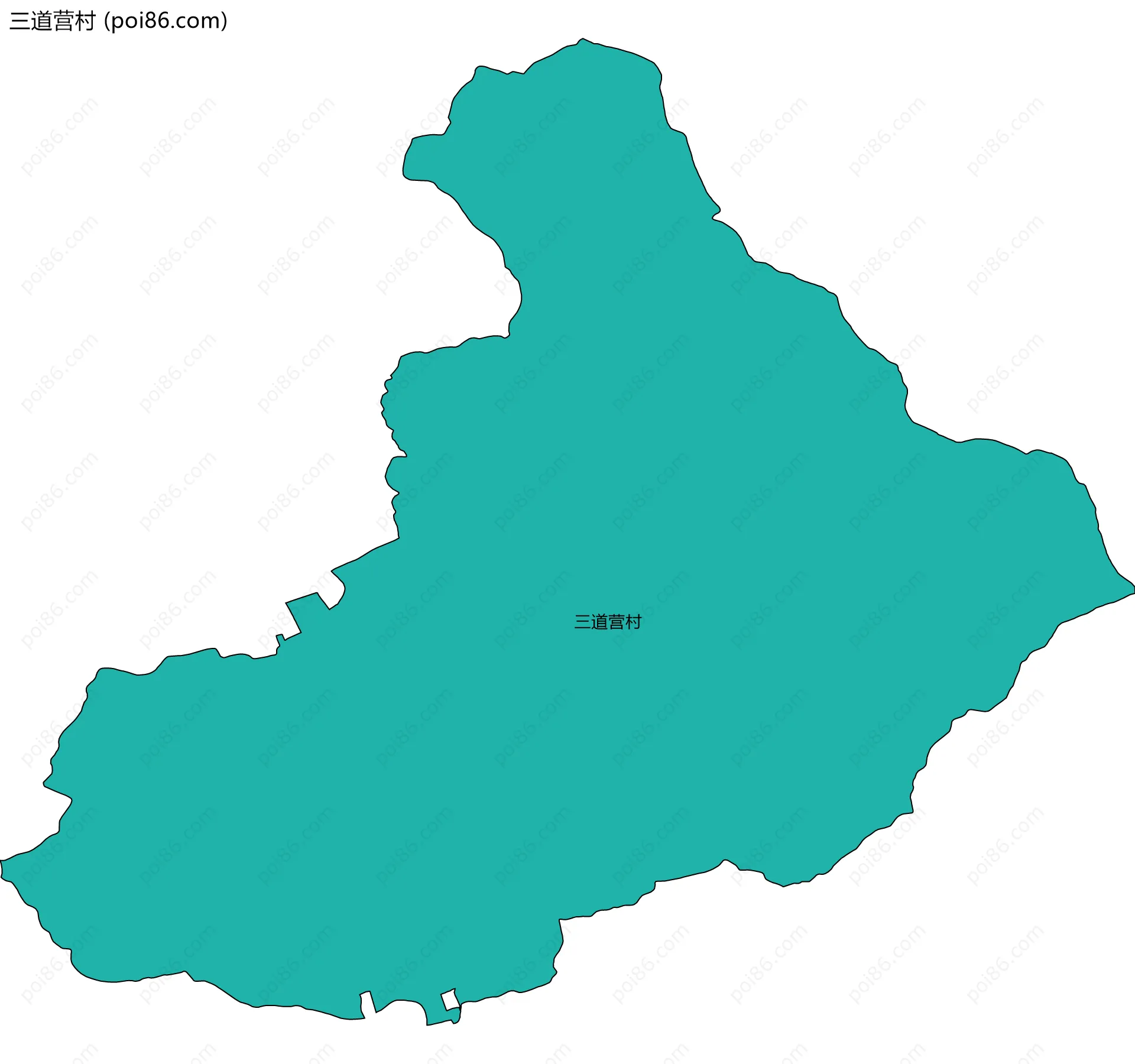 三道营村边界地图