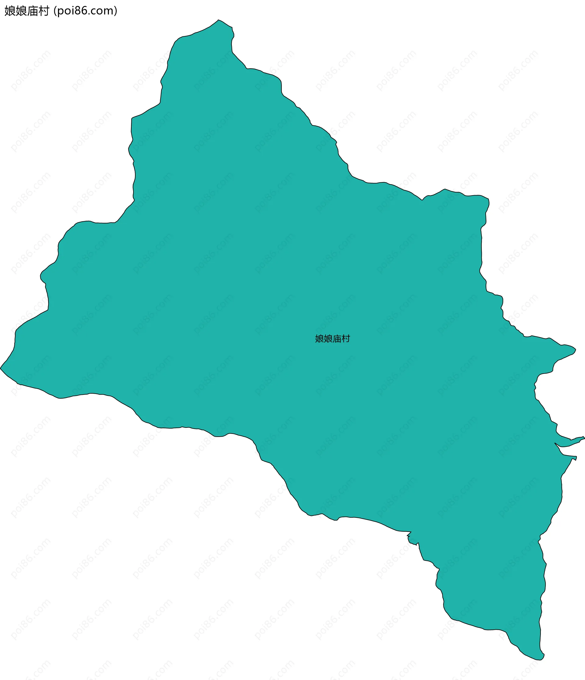娘娘庙村边界地图