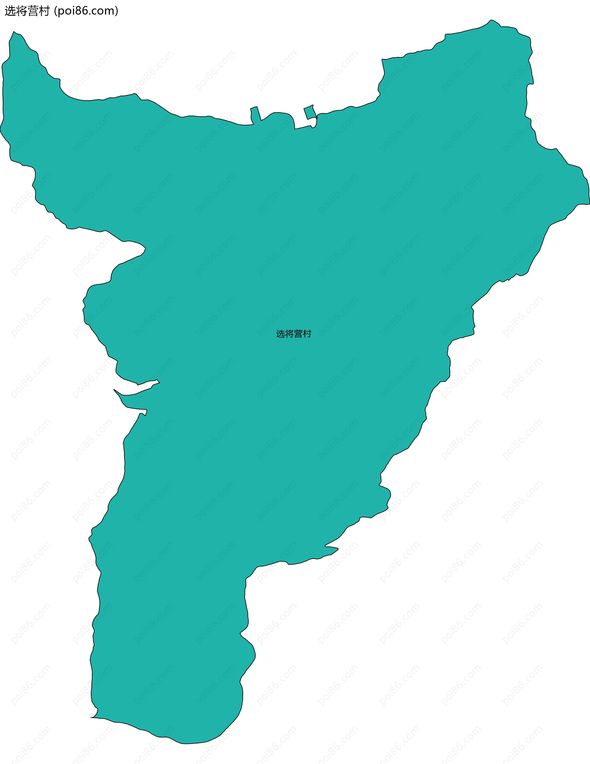 选将营村边界地图