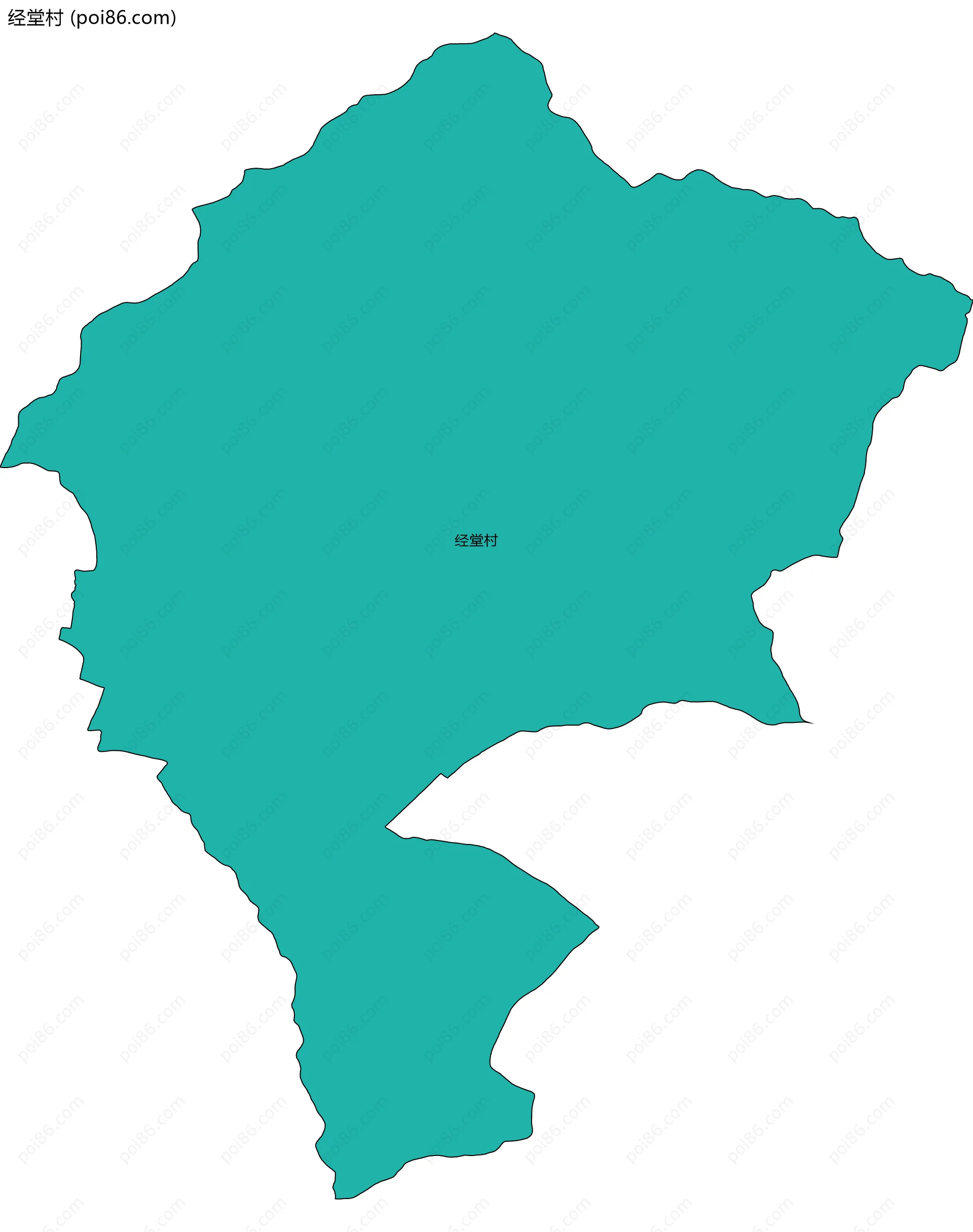 经堂村边界地图