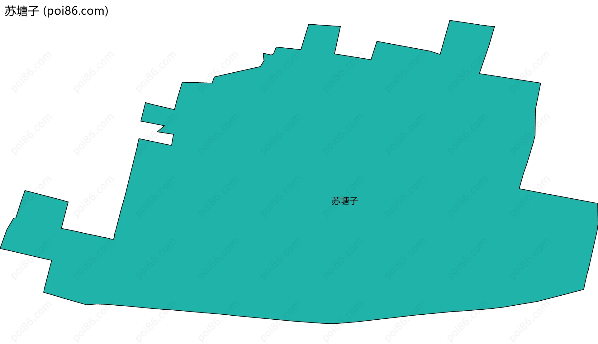 苏塘子边界地图