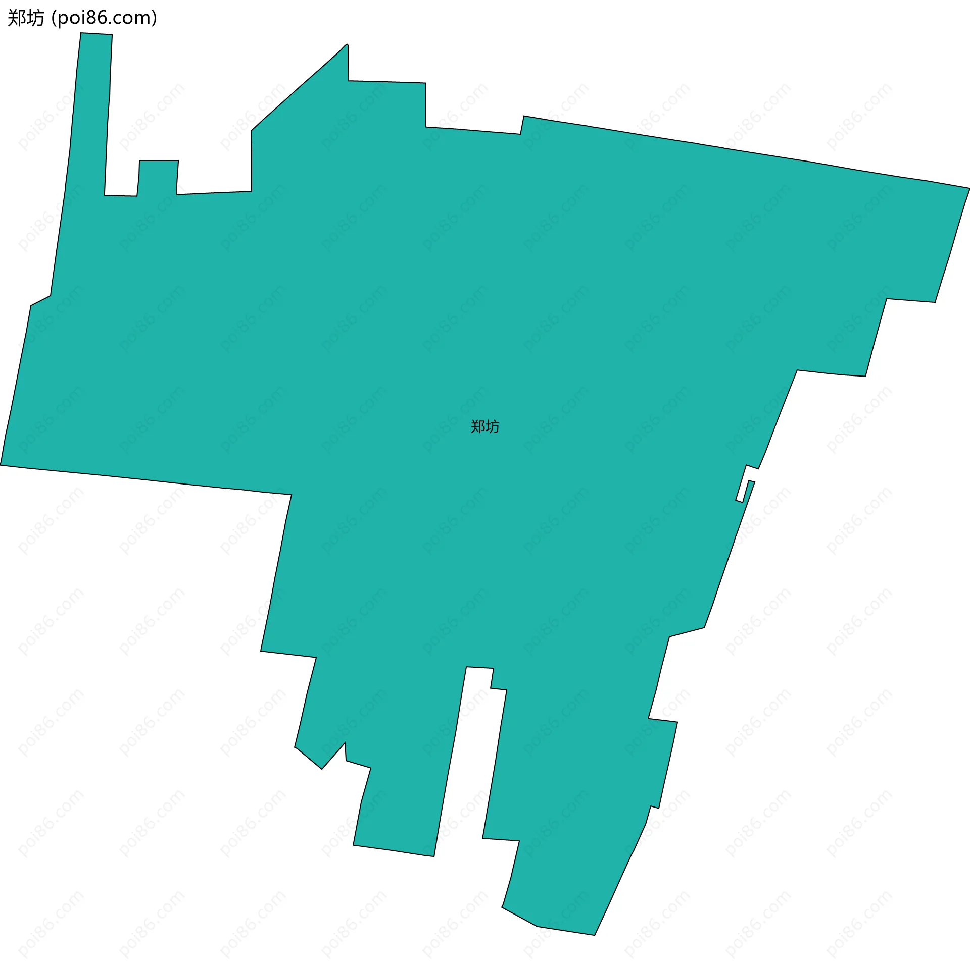 郑坊边界地图