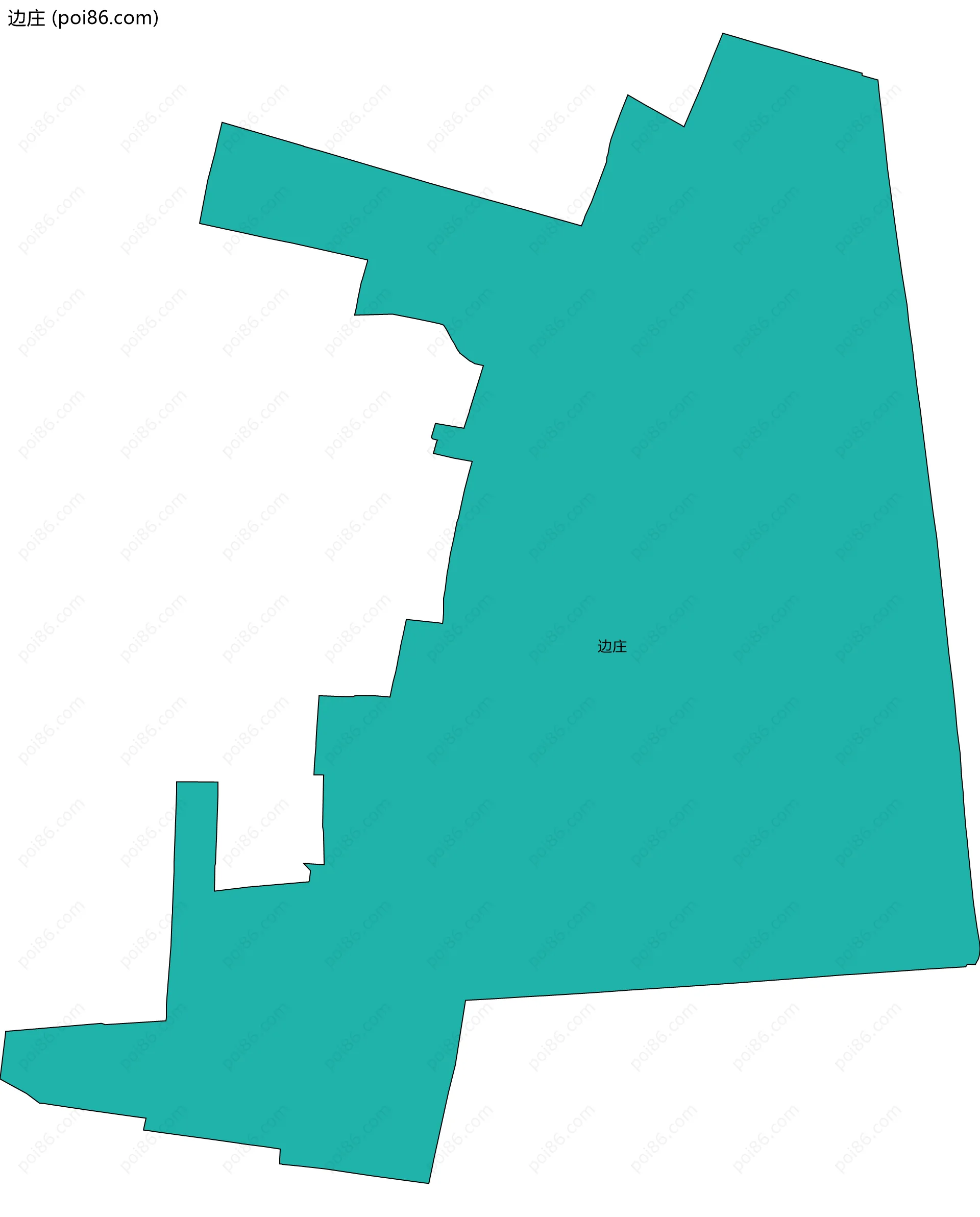 边庄边界地图
