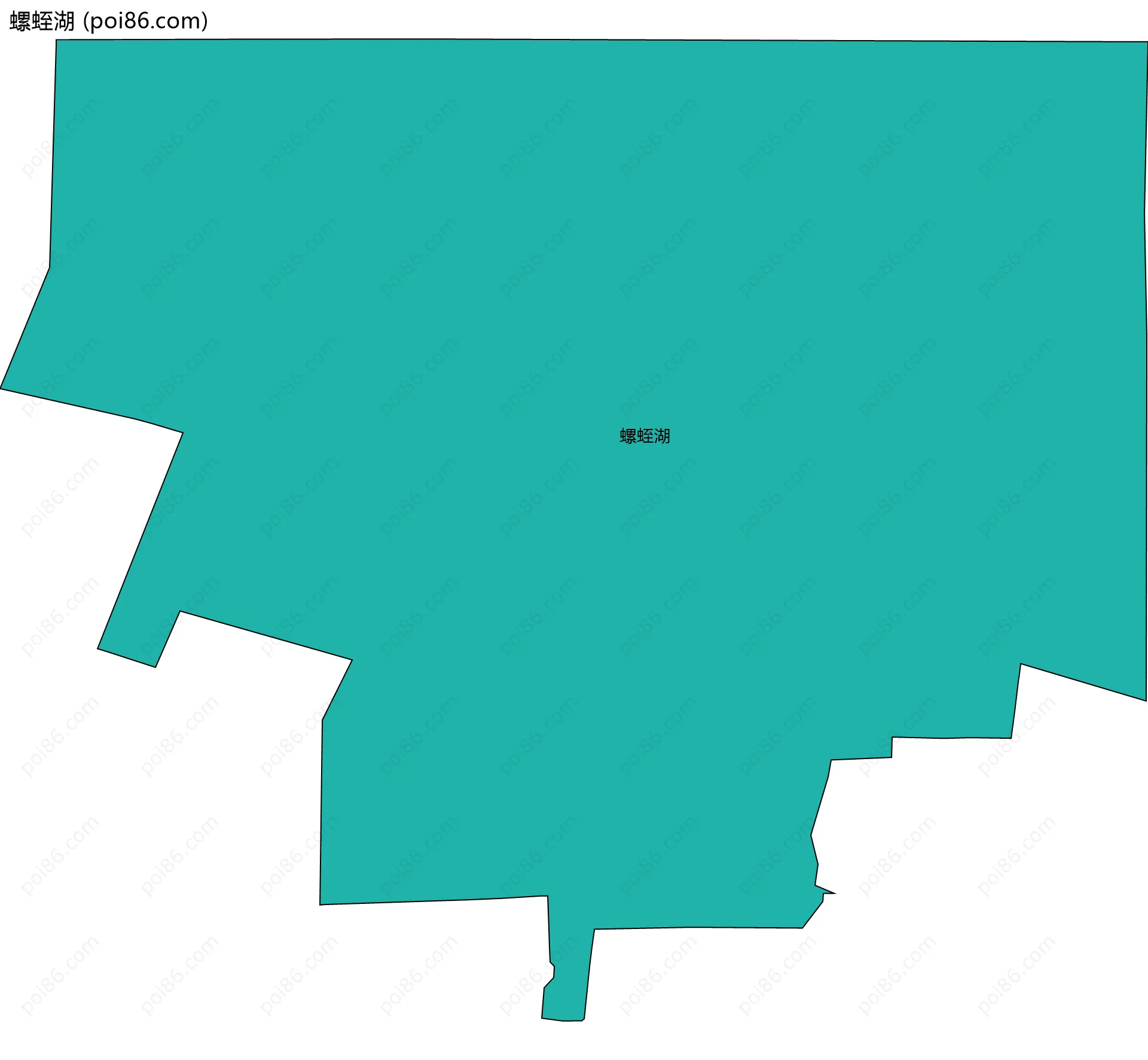 螺蛭湖边界地图