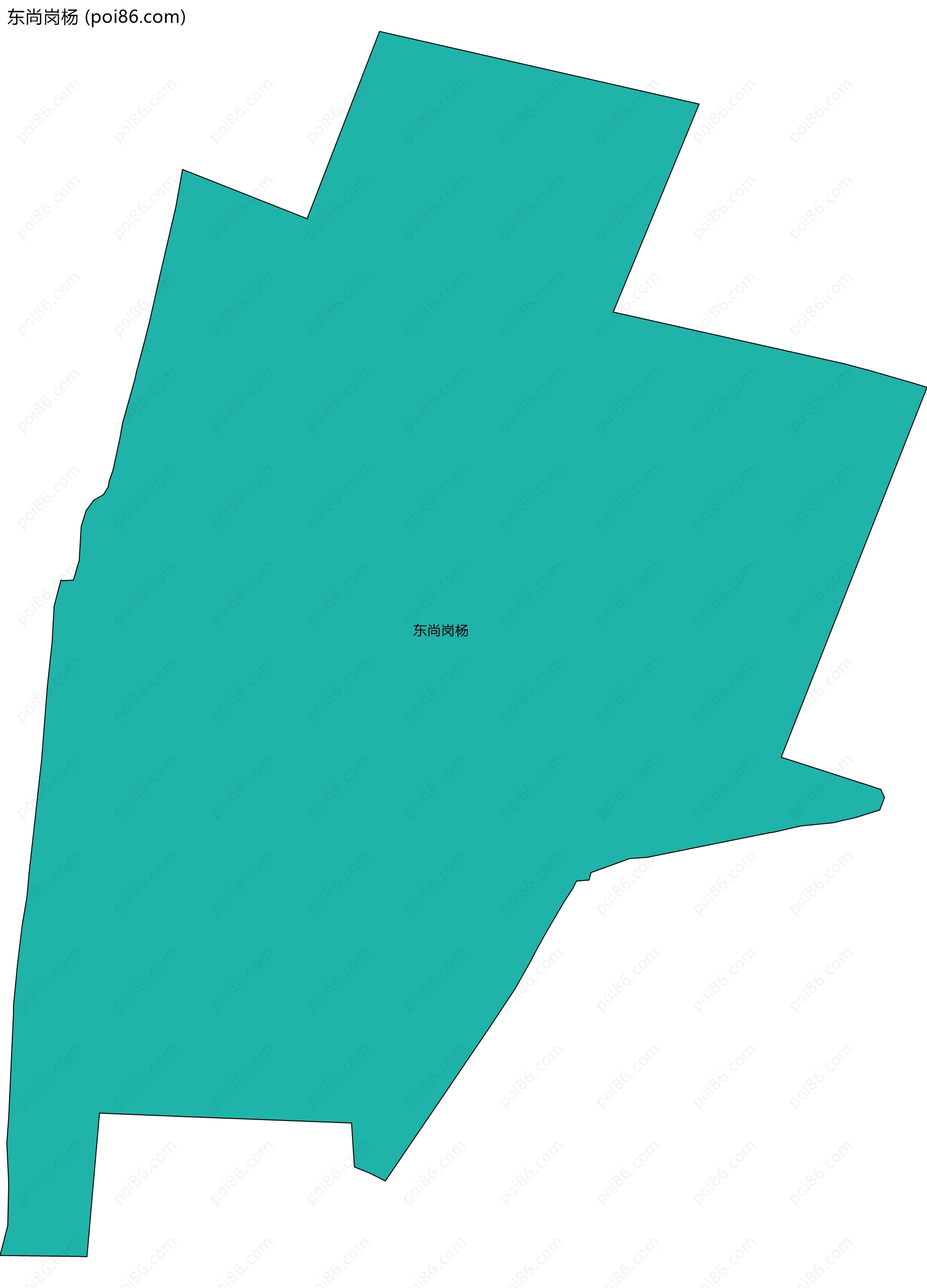 东尚岗杨边界地图