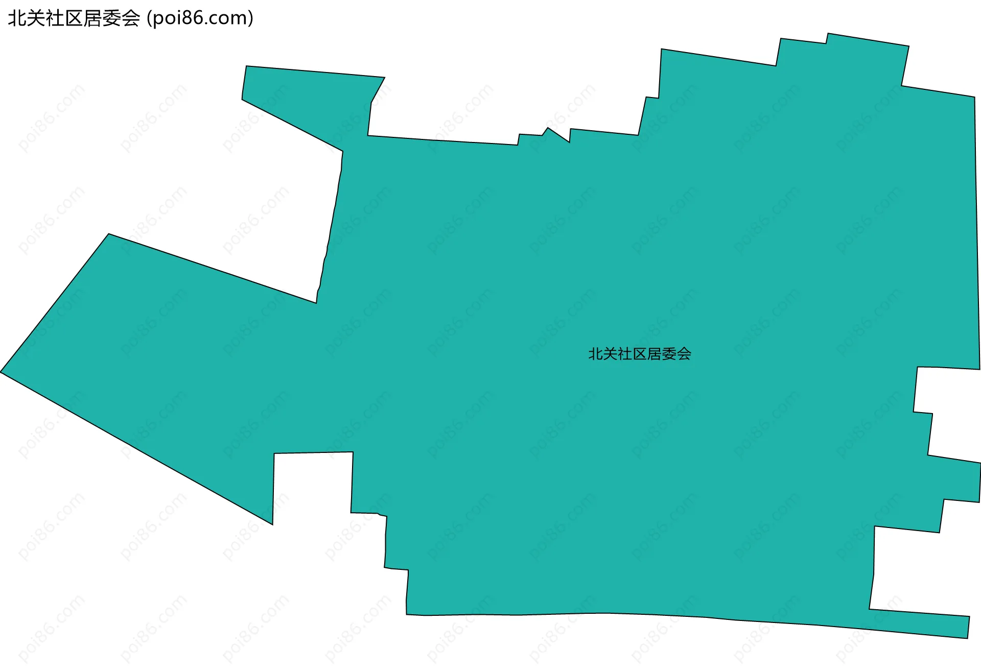 北关社区居委会边界地图