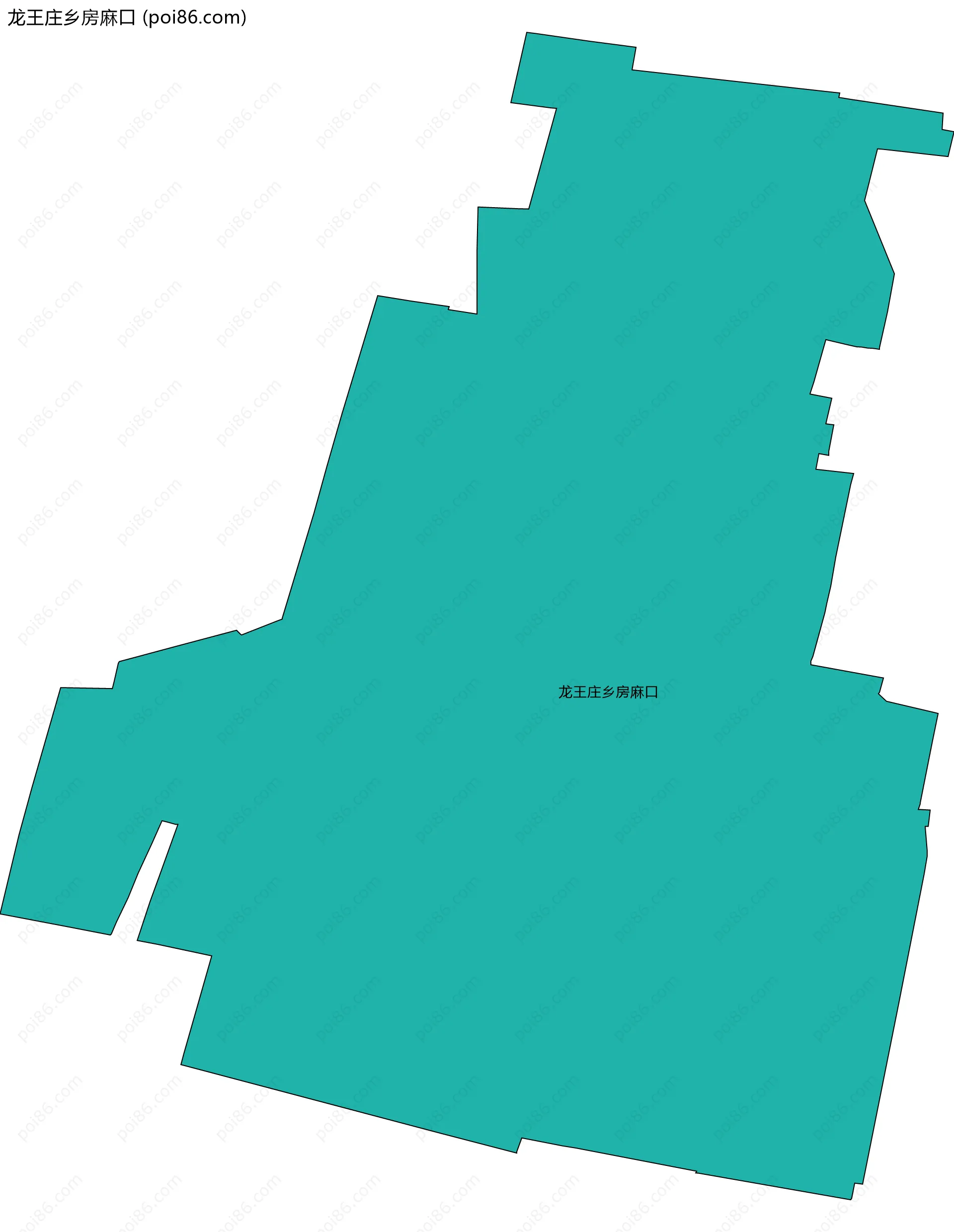 龙王庄乡房麻口边界地图