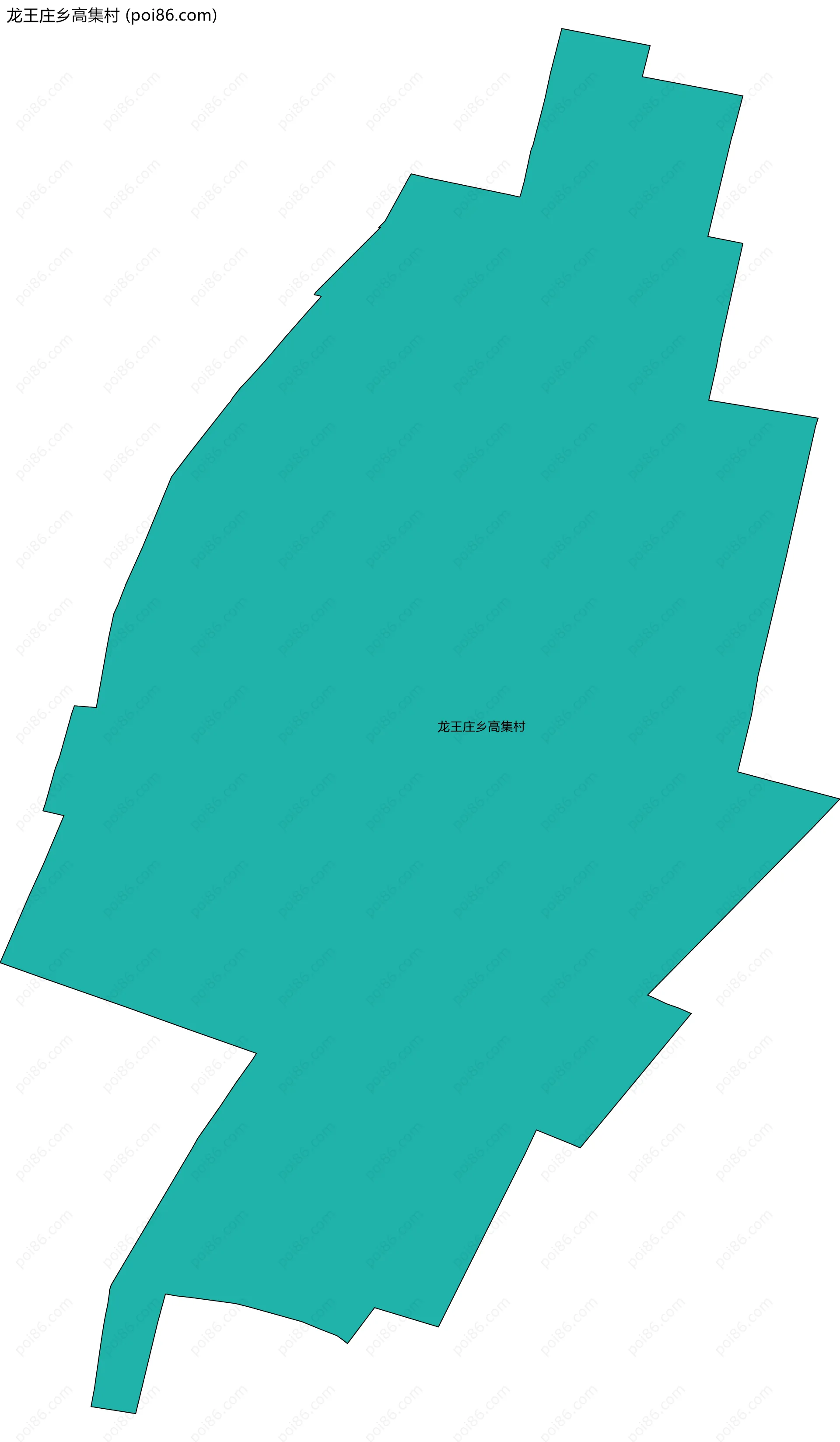 龙王庄乡高集村边界地图