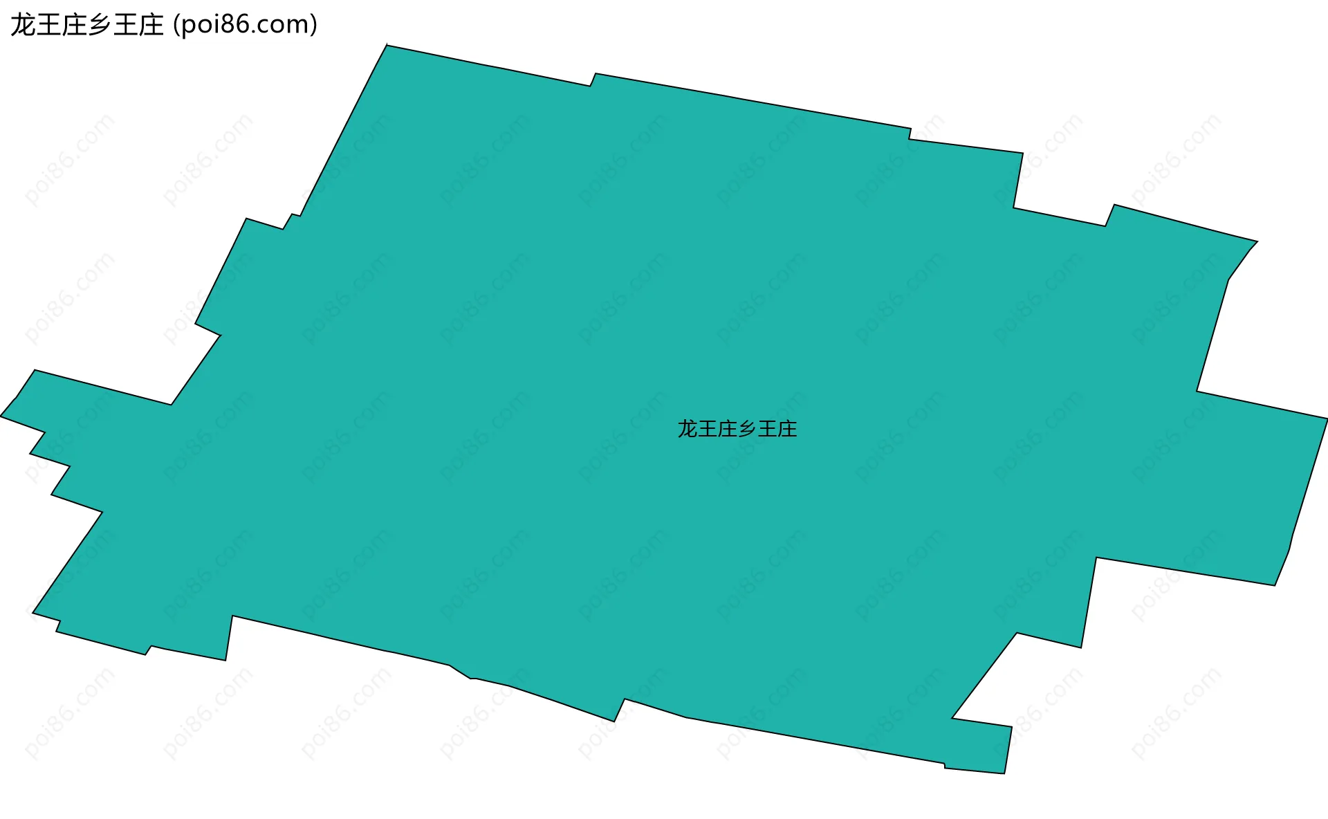 龙王庄乡王庄边界地图