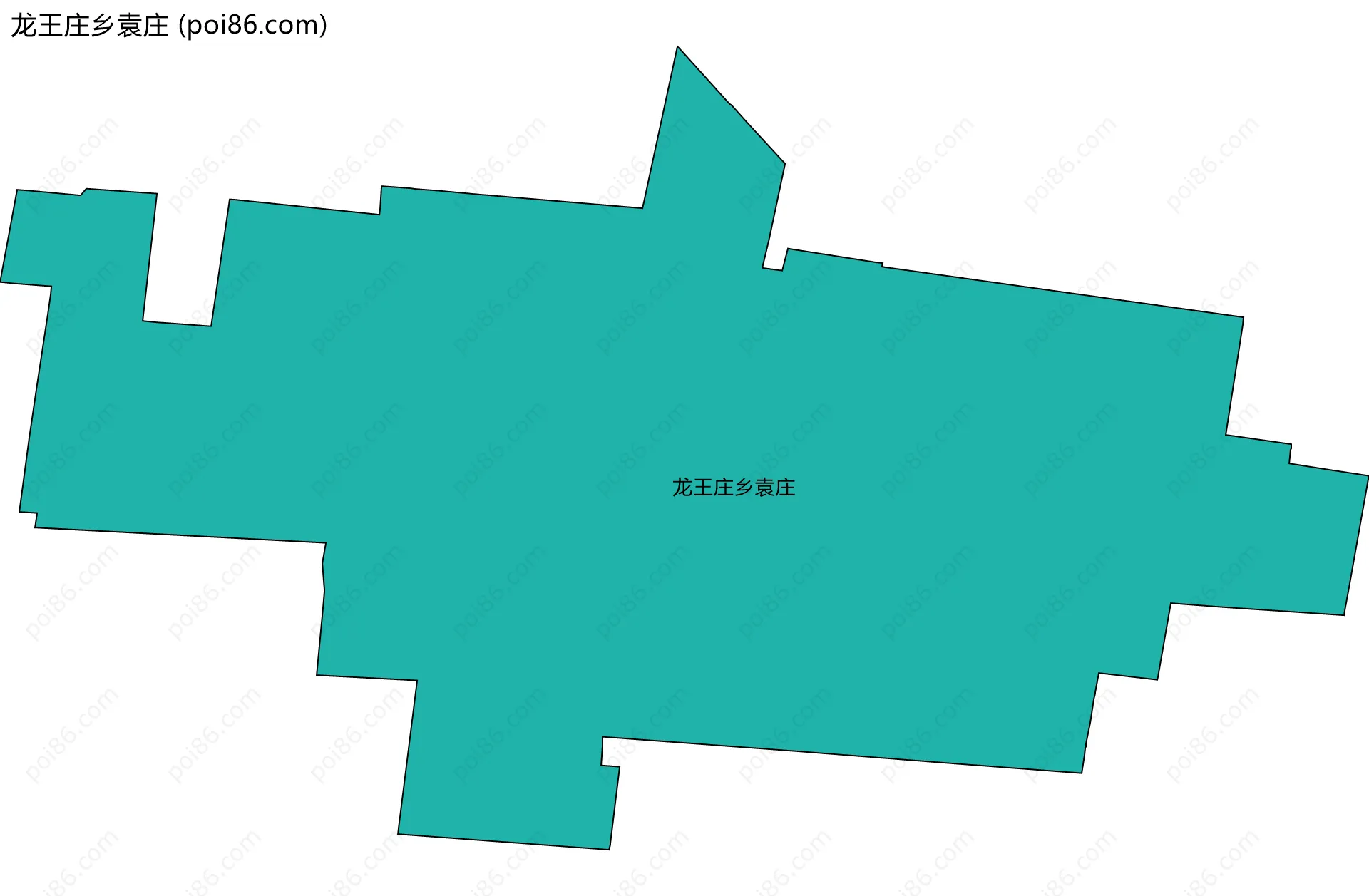 龙王庄乡袁庄边界地图