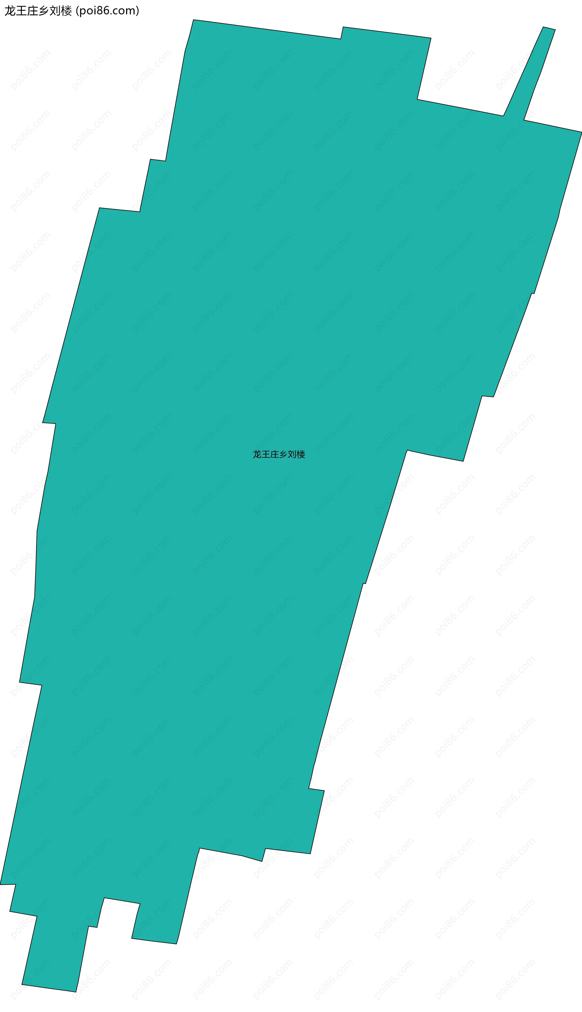龙王庄乡刘楼边界地图