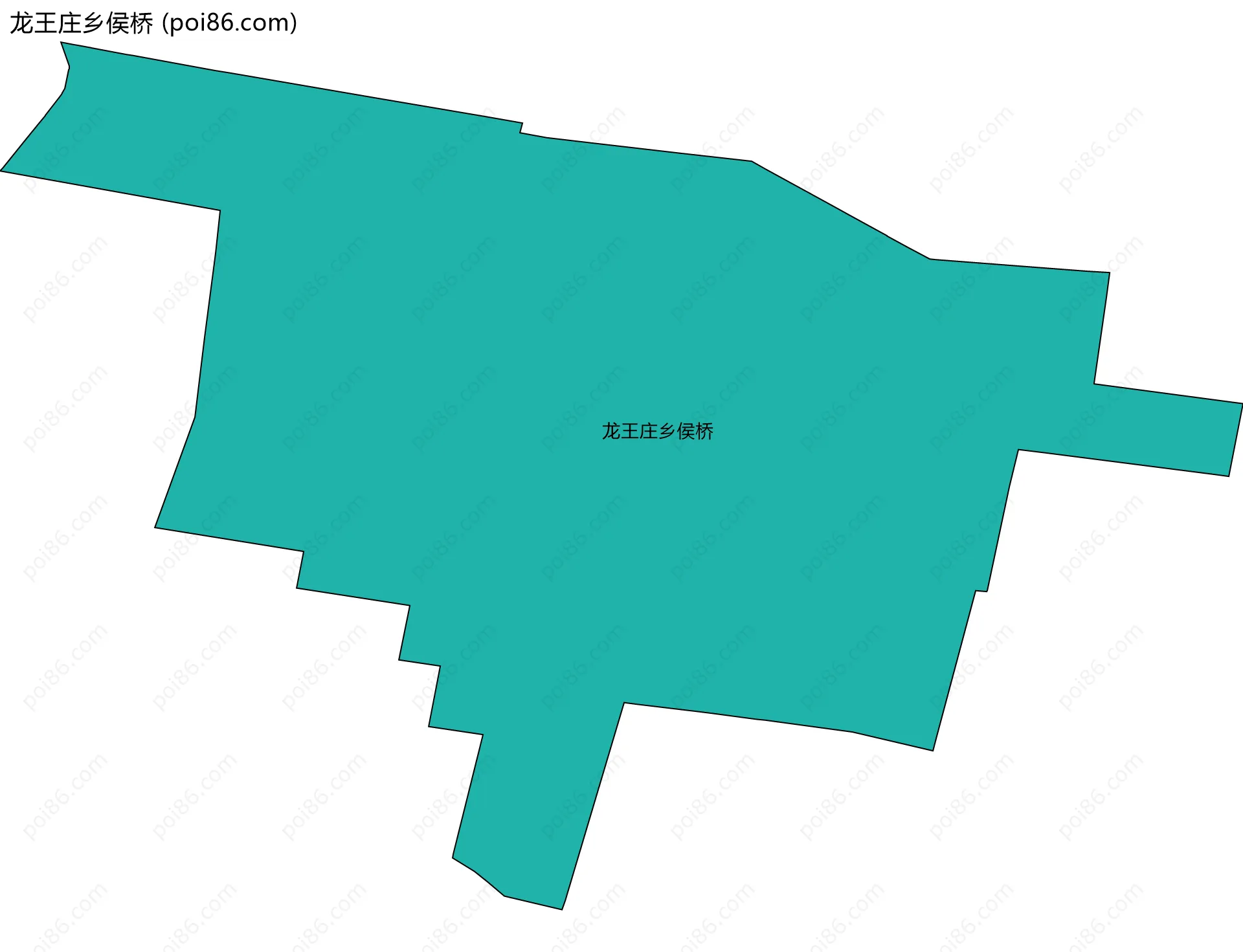 龙王庄乡侯桥边界地图